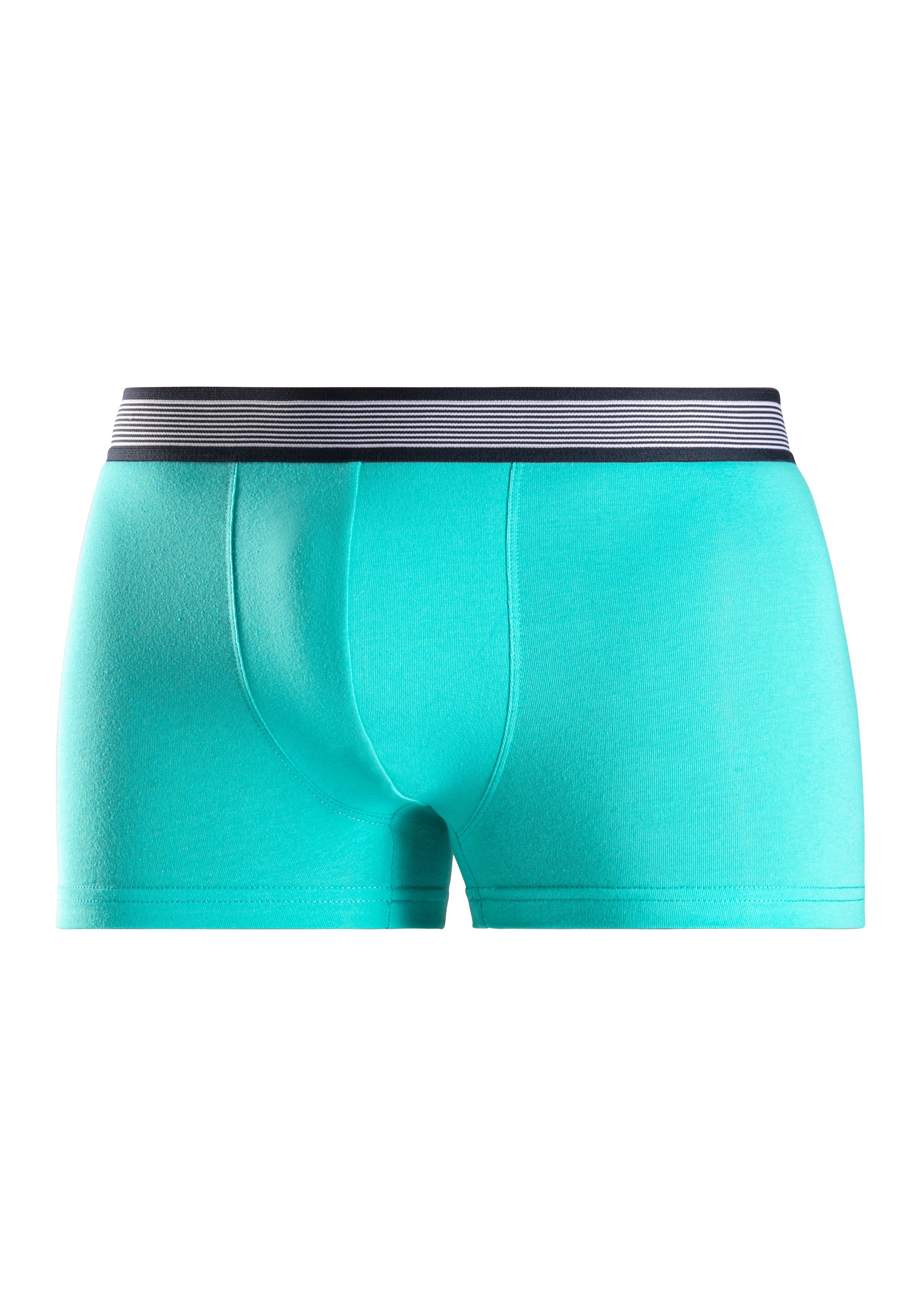 H.I.S Boxershort voor heren met gestreepte weefband (set, 4 stuks)