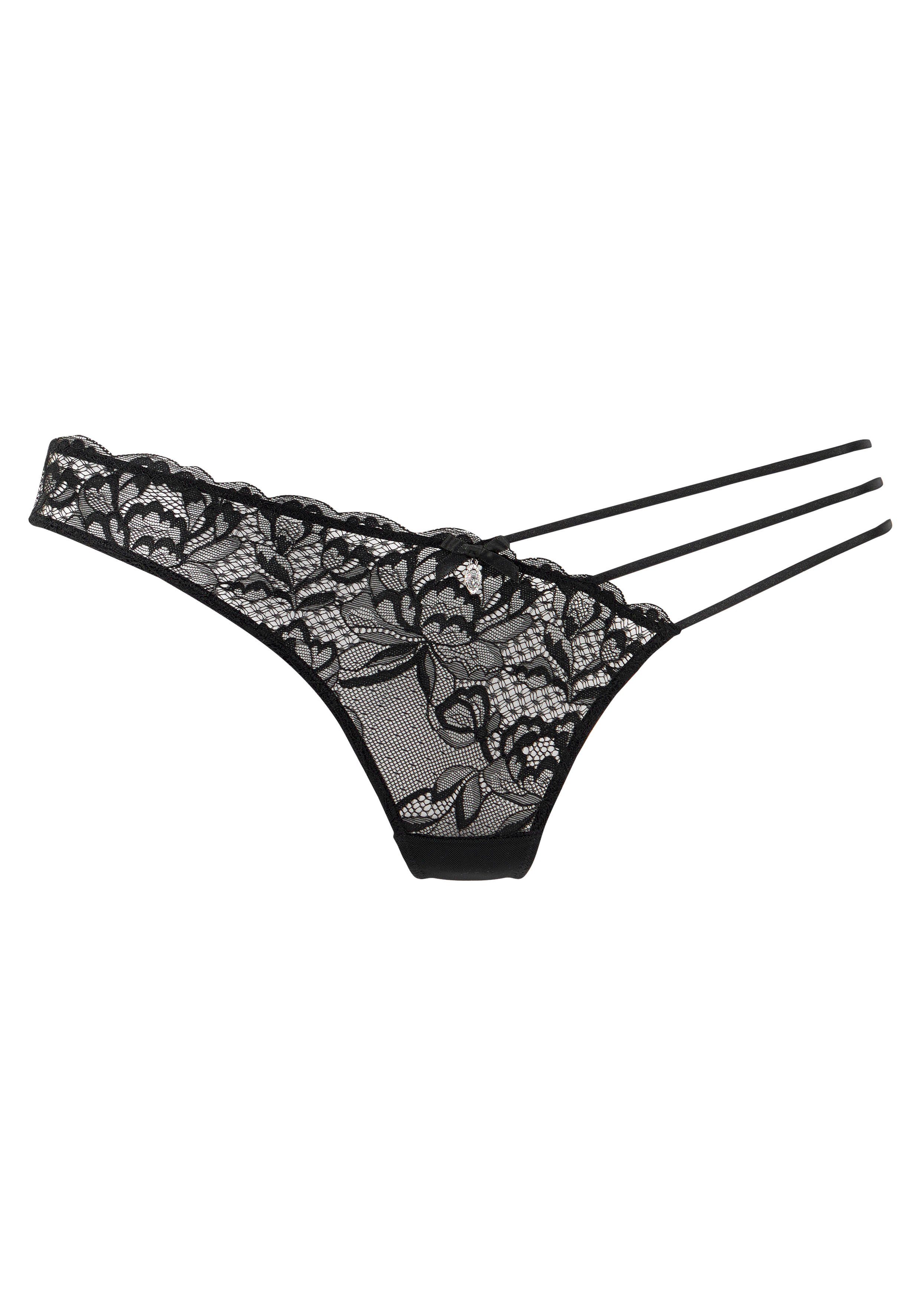 Jette Joop String met speels banddetail en edel glinsterend accessoire