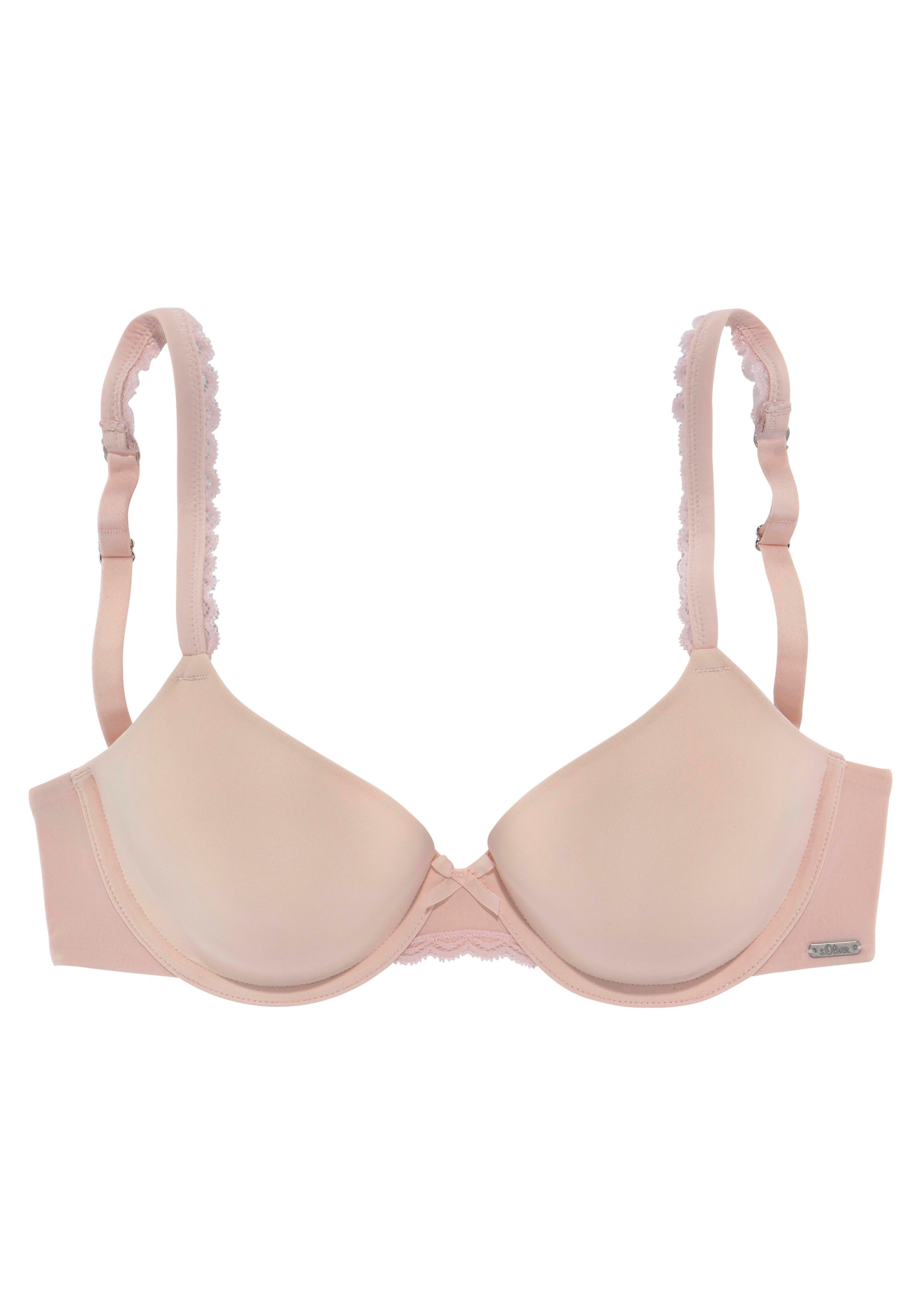 s.Oliver RED LABEL Beachwear Bh met steuncups Camille met naadloos voorgevormde cups, basic dessous beugel bh's maat 70 C roze