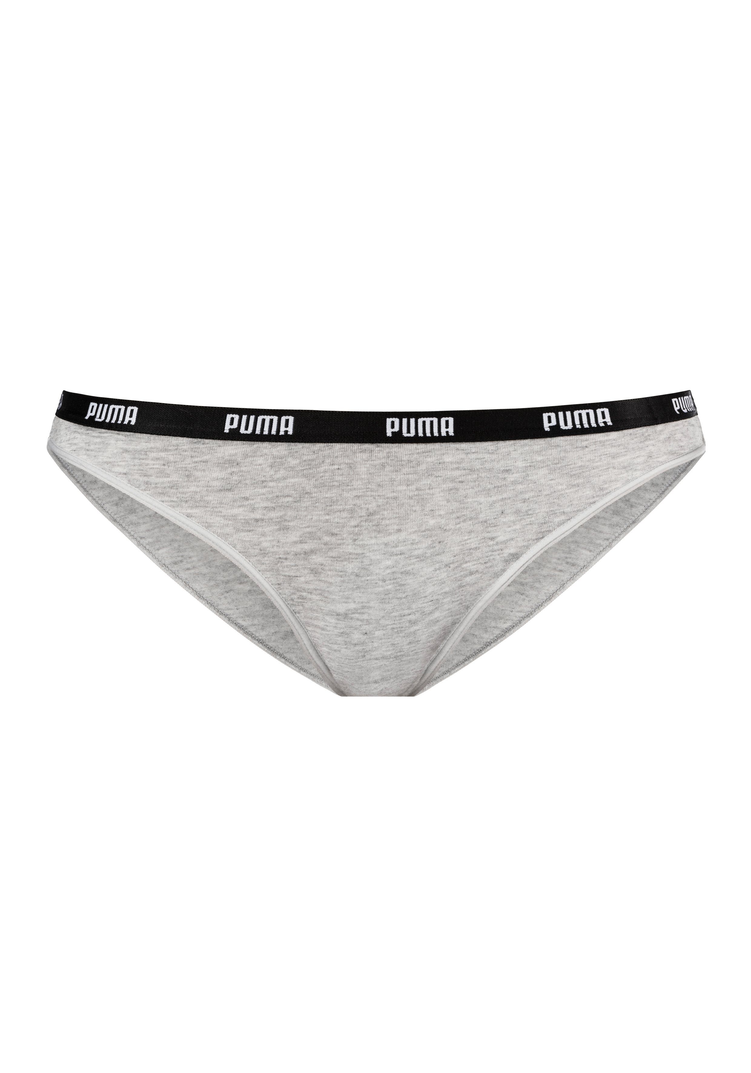 PUMA Bikinibroekje Iconic met smalle logo-weefband (2 stuks, Set van 2)