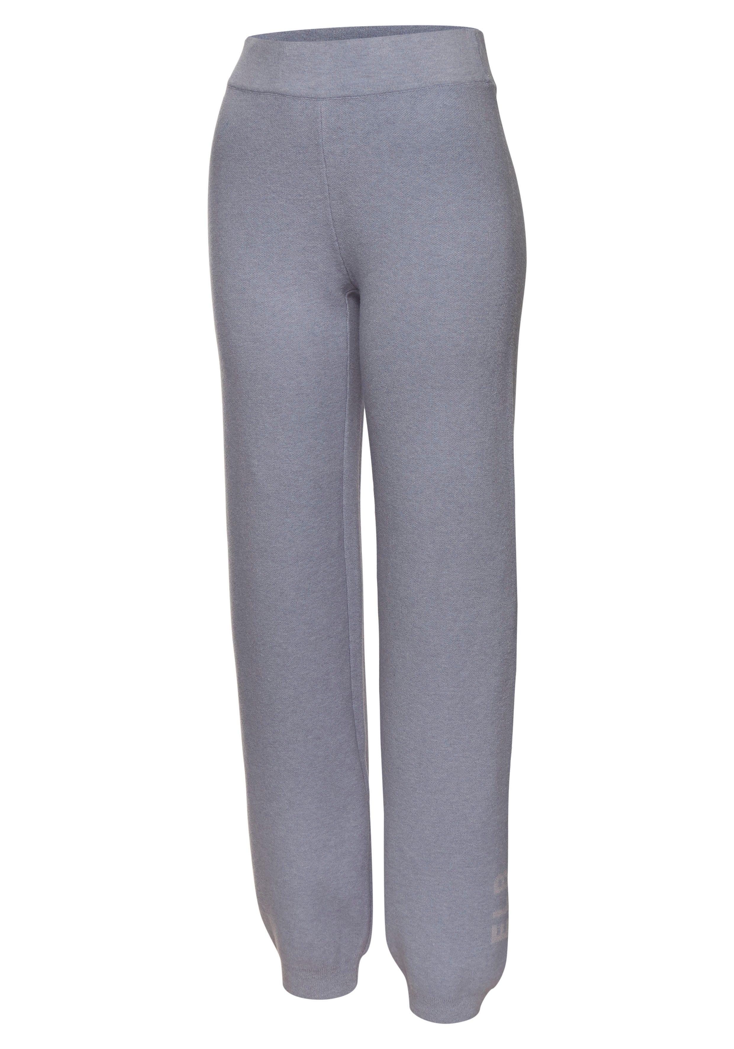 Elbsand Tricotbroek met gebreid logo, van hoogwaardige fijnbrei, loungewear