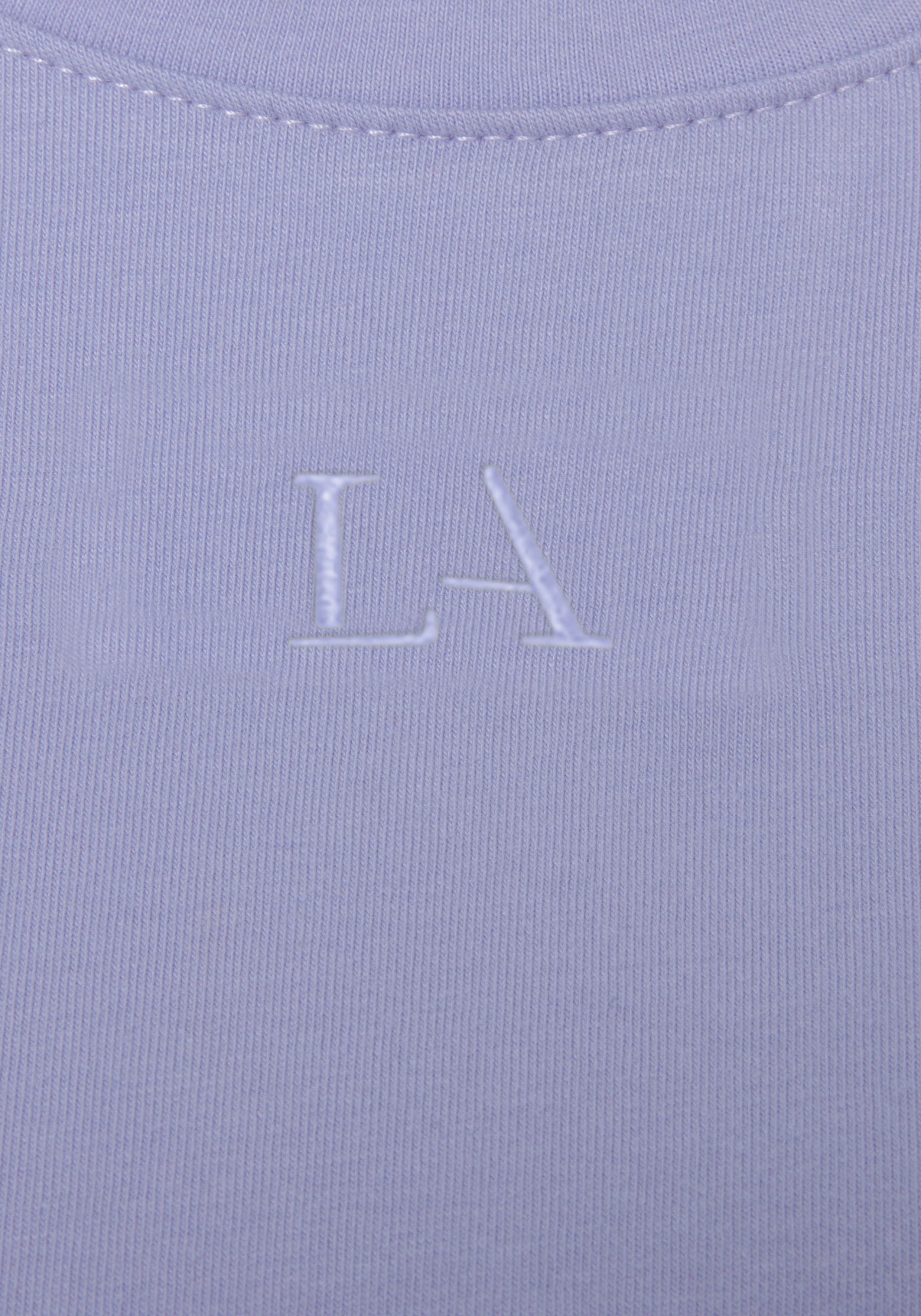 Lascana Shirt met korte mouwen met kastige snit en lagen-look