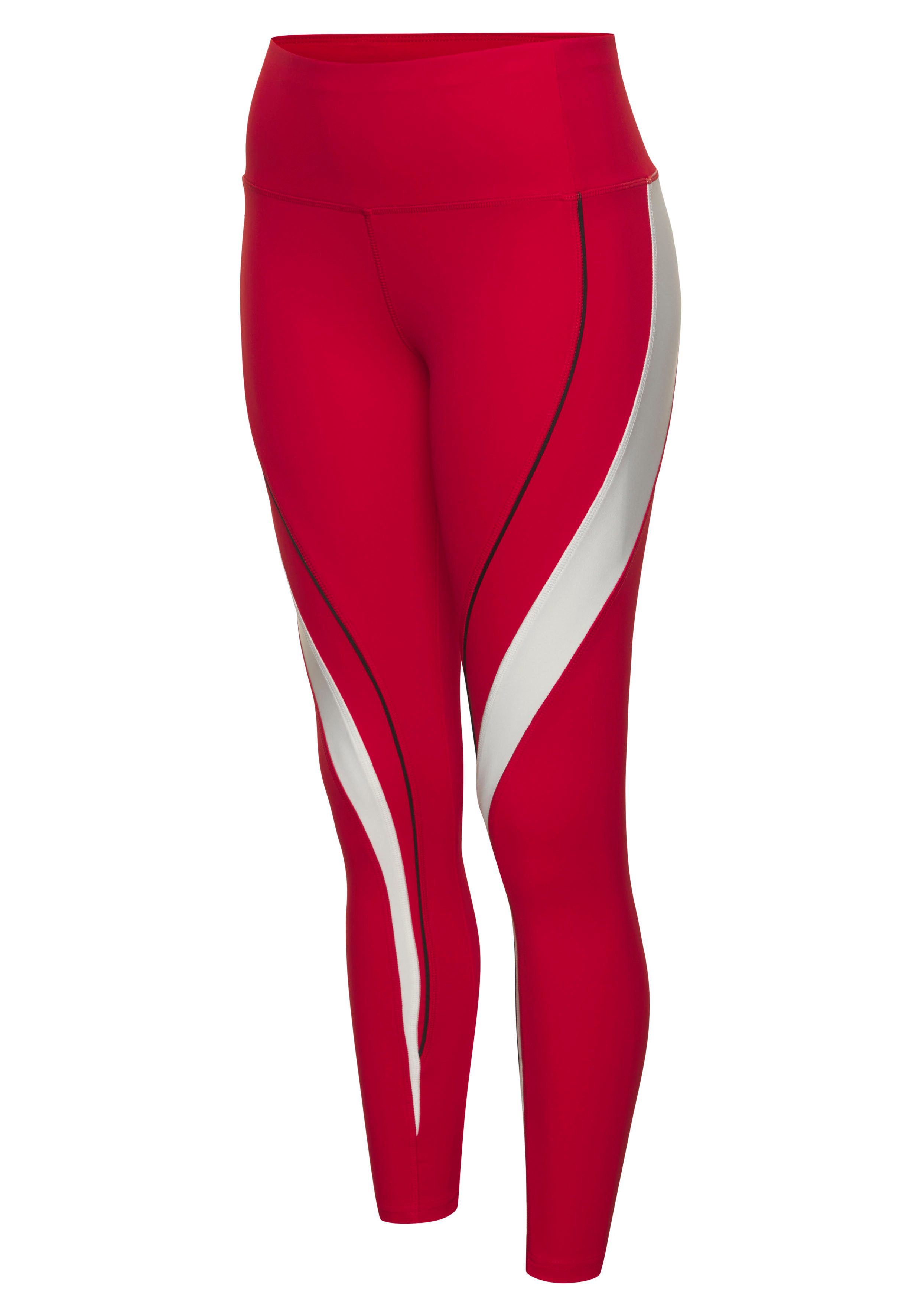 active by Lascana Legging Logo-badge en ritszak op de achterkant