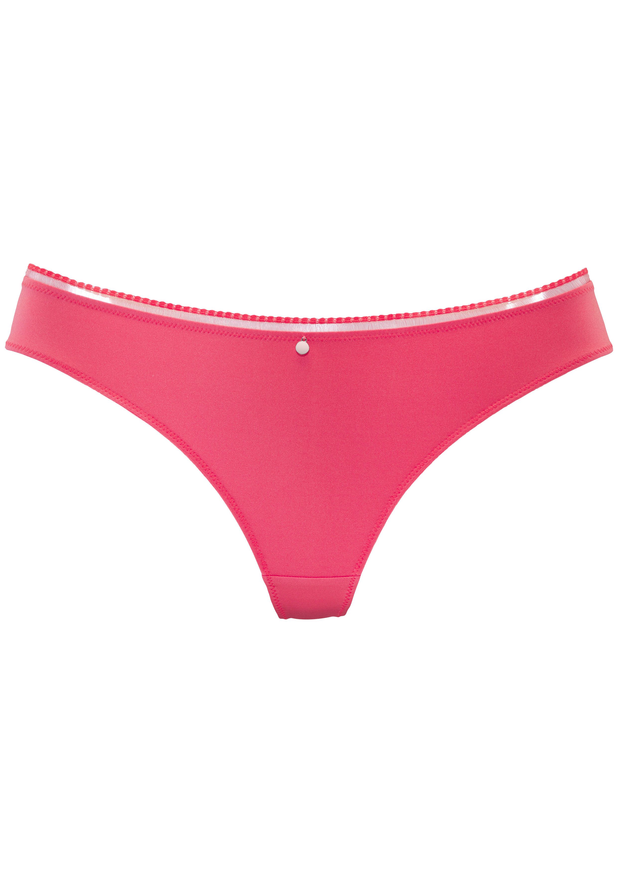 s.Oliver RED LABEL Beachwear String Pauline met fijne kant en zacht microtouch-materiaal