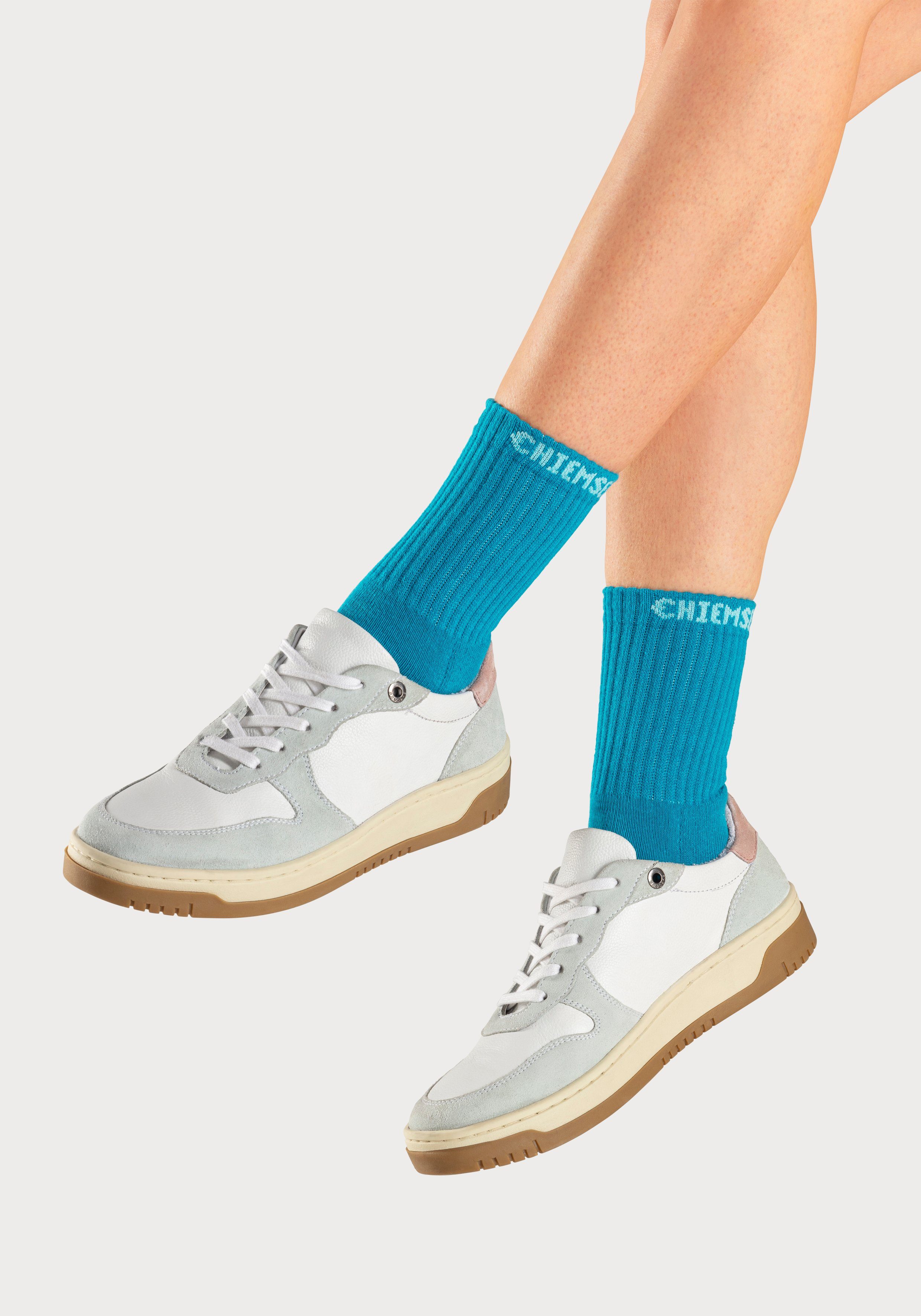 Chiemsee Tennissokken met gebreid merknamen (set, 6 paar)