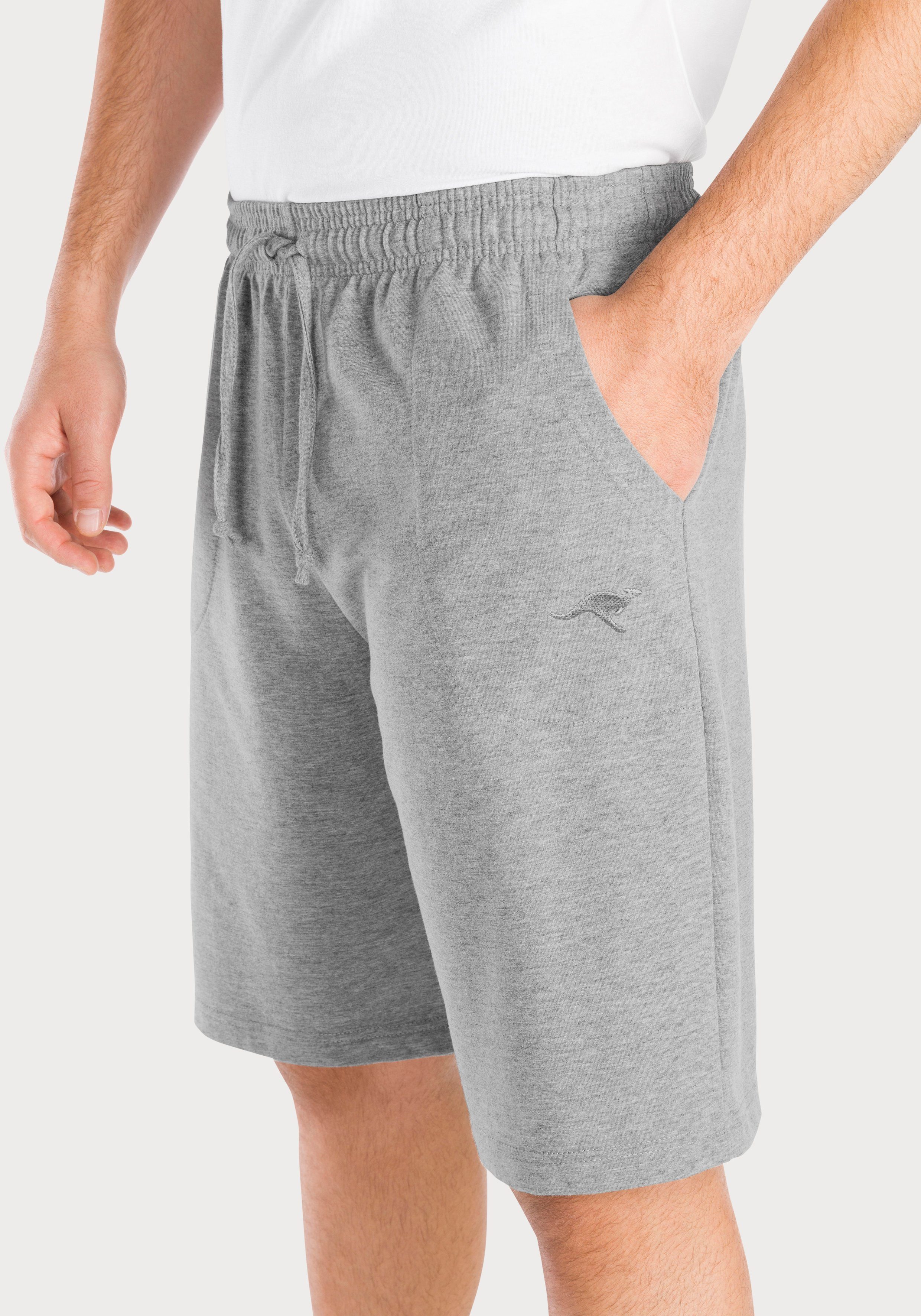 KangaROOS Sweatshort van zachte sweatstof met koord