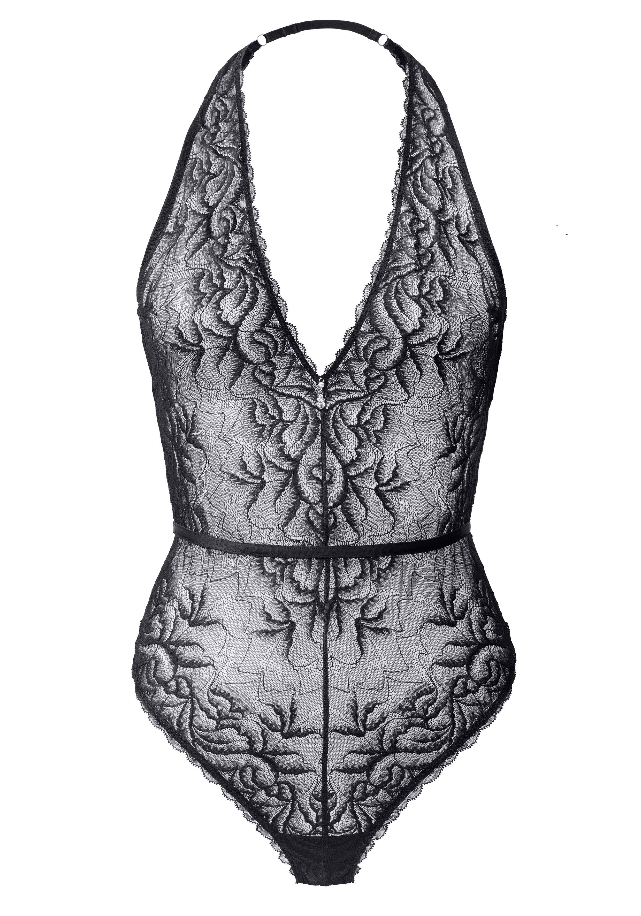 Jette Joop Stringbody met afneembare sierdelen van fijne strasssteentjes, sexy lingerie