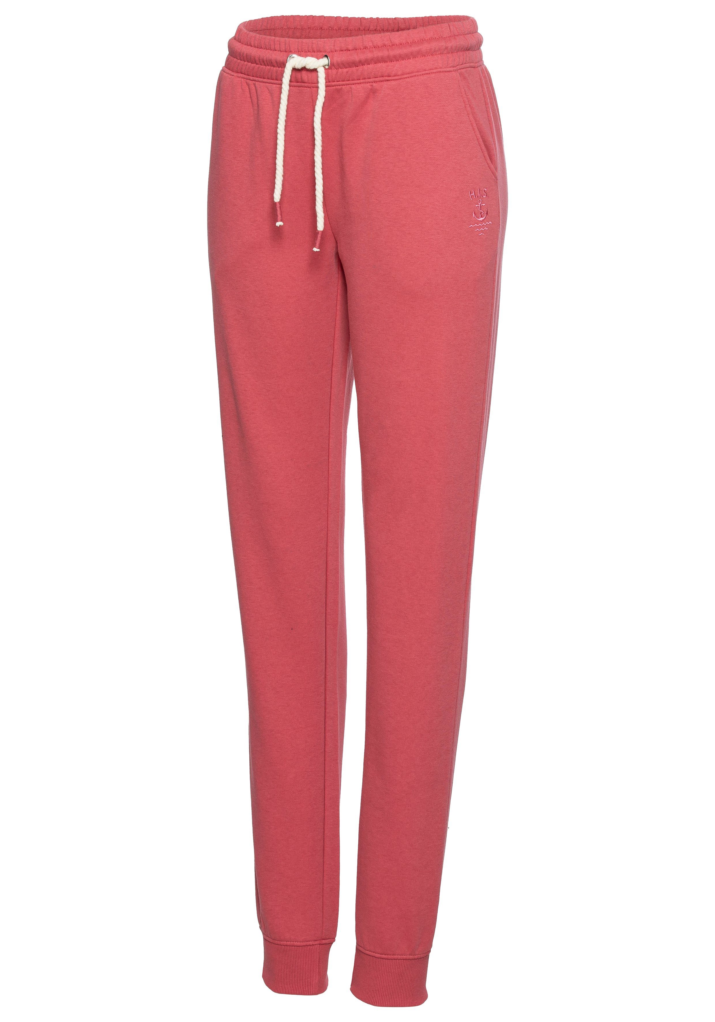 H.I.S Sweatbroek elastische band met rijgkoord (1-delig)