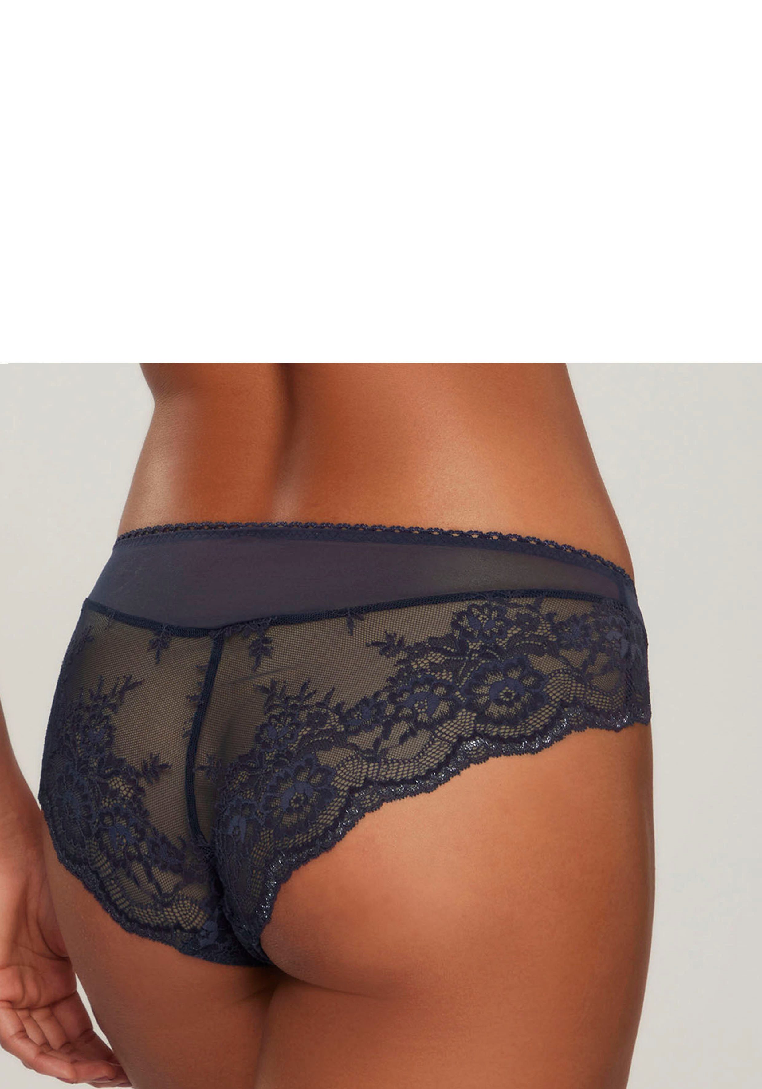 Lascana Slip met kleurrijke bloemen van fijne geborduurde kant