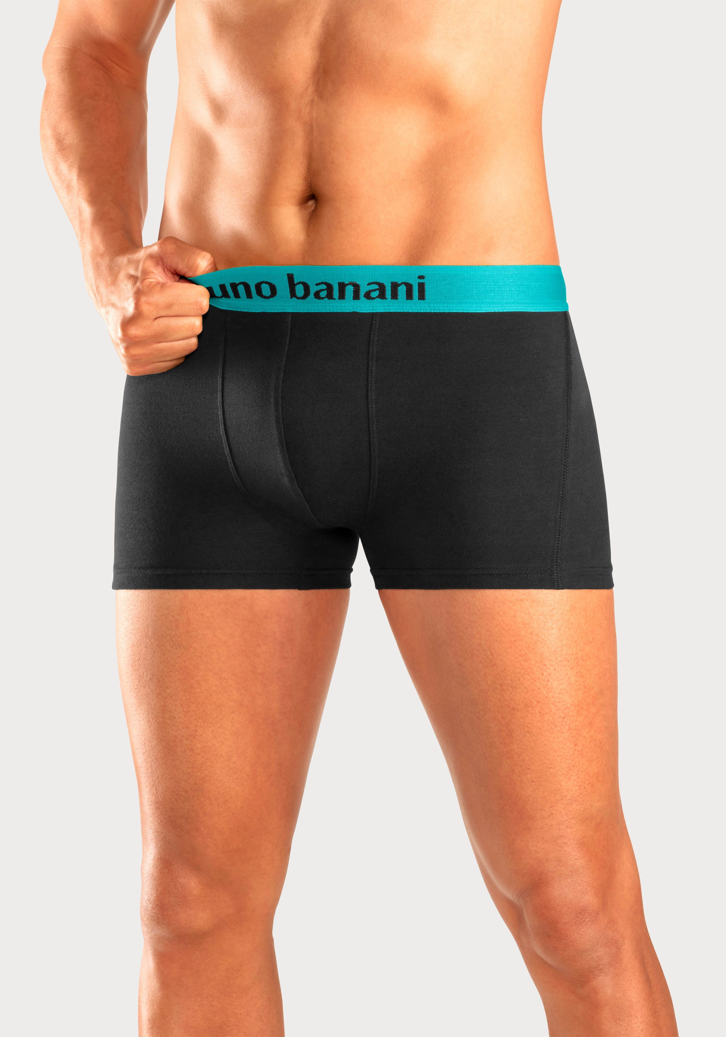 Bruno Banani Boxershort voor heren met gekleurd merkopschrift bij de boord (set, 4 stuks)