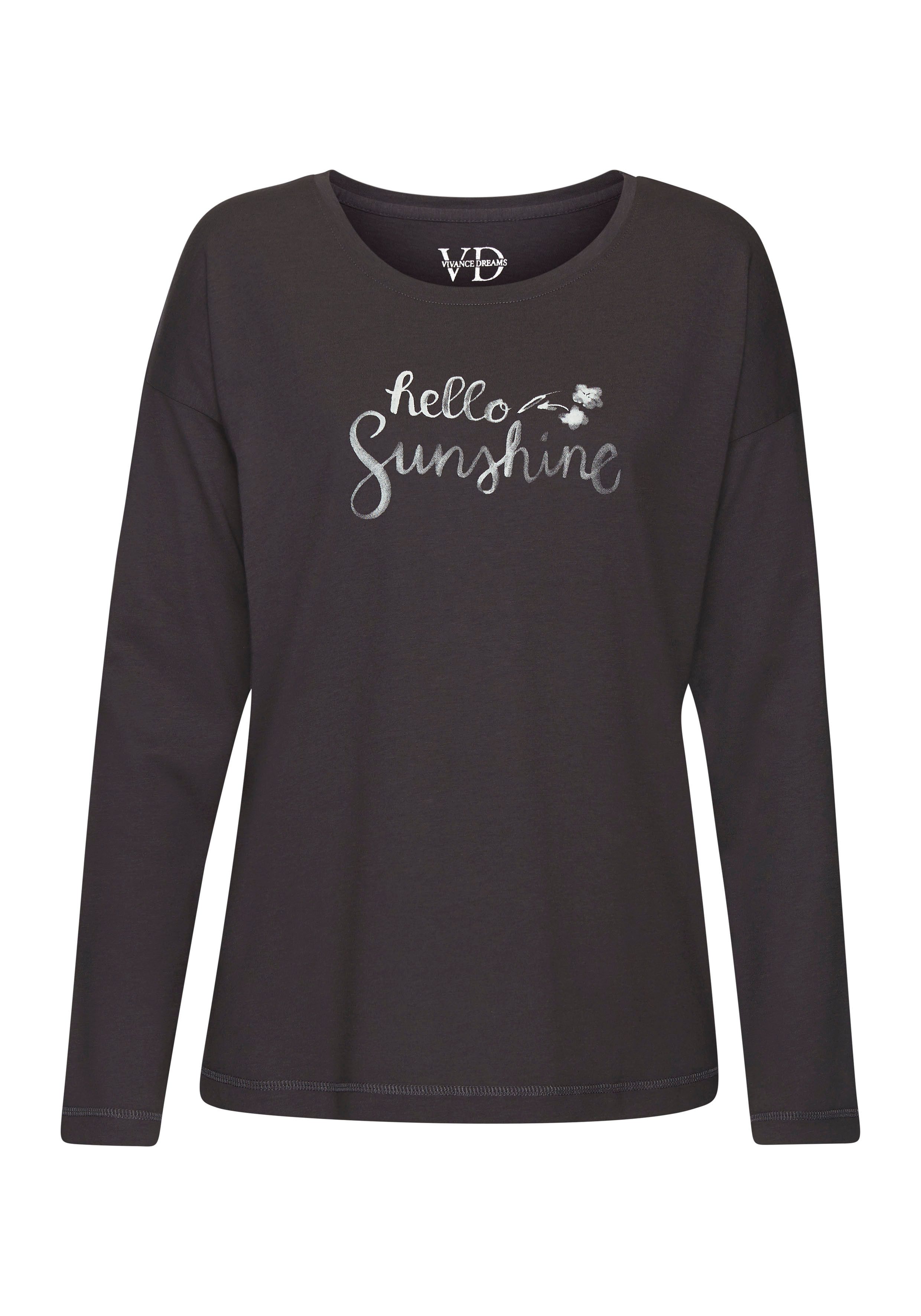 Vivance Dreams Pyjama top met frontprint