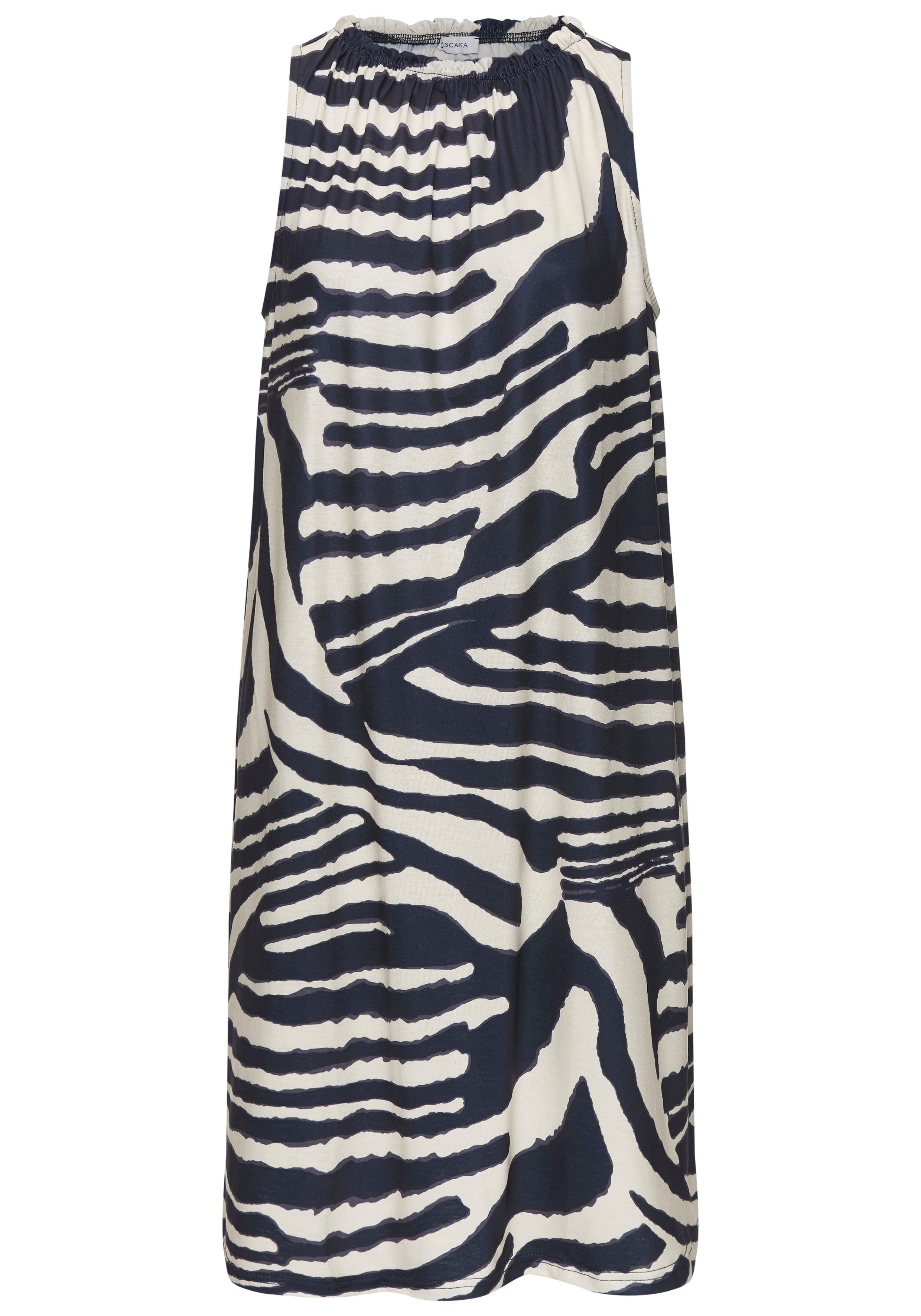Lascana Zomerjurk met dierenprint, a-lijn, jerseykleed