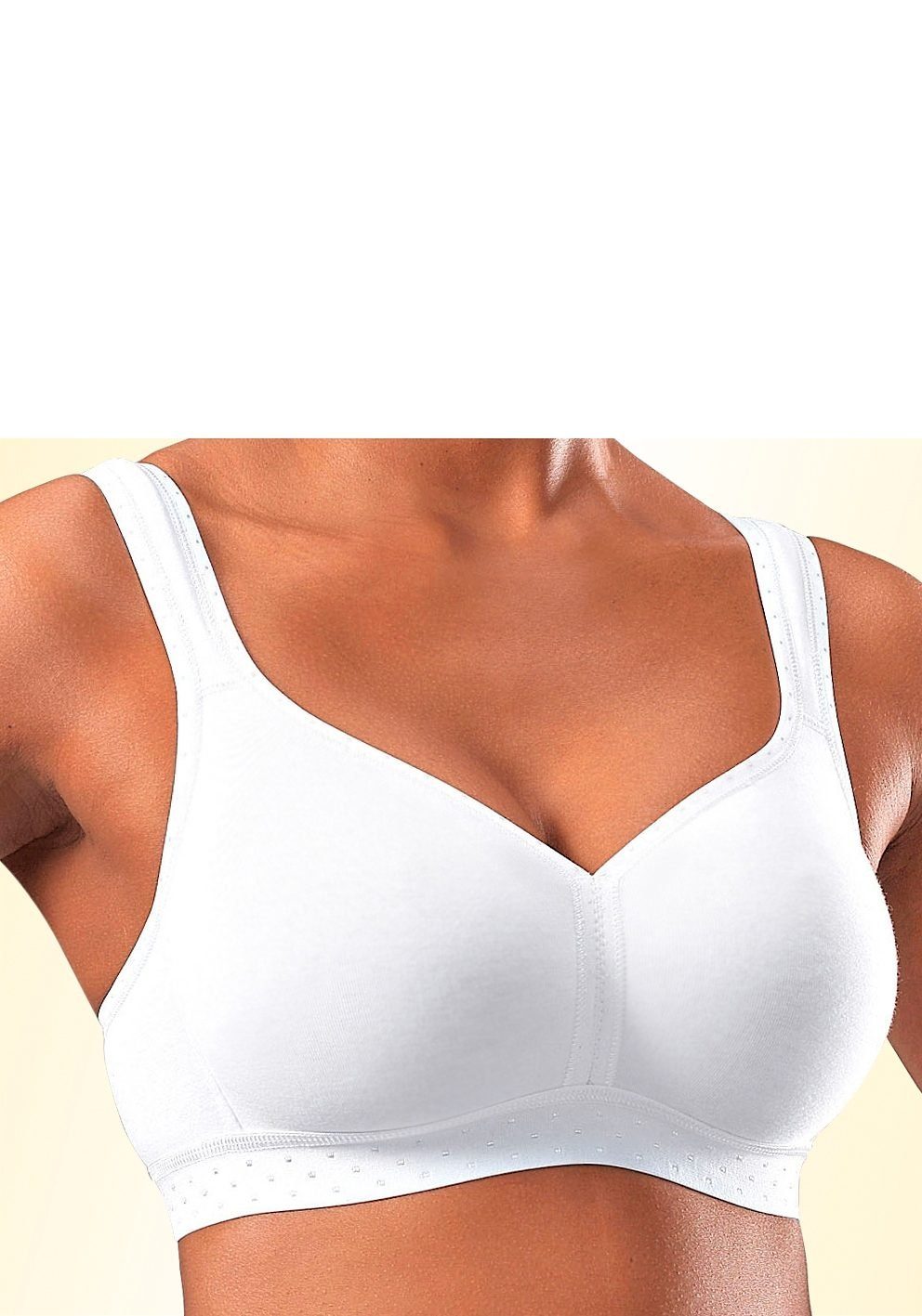 Petite fleur Soft-bh zonder beugels van zacht katoen (Set van 2)