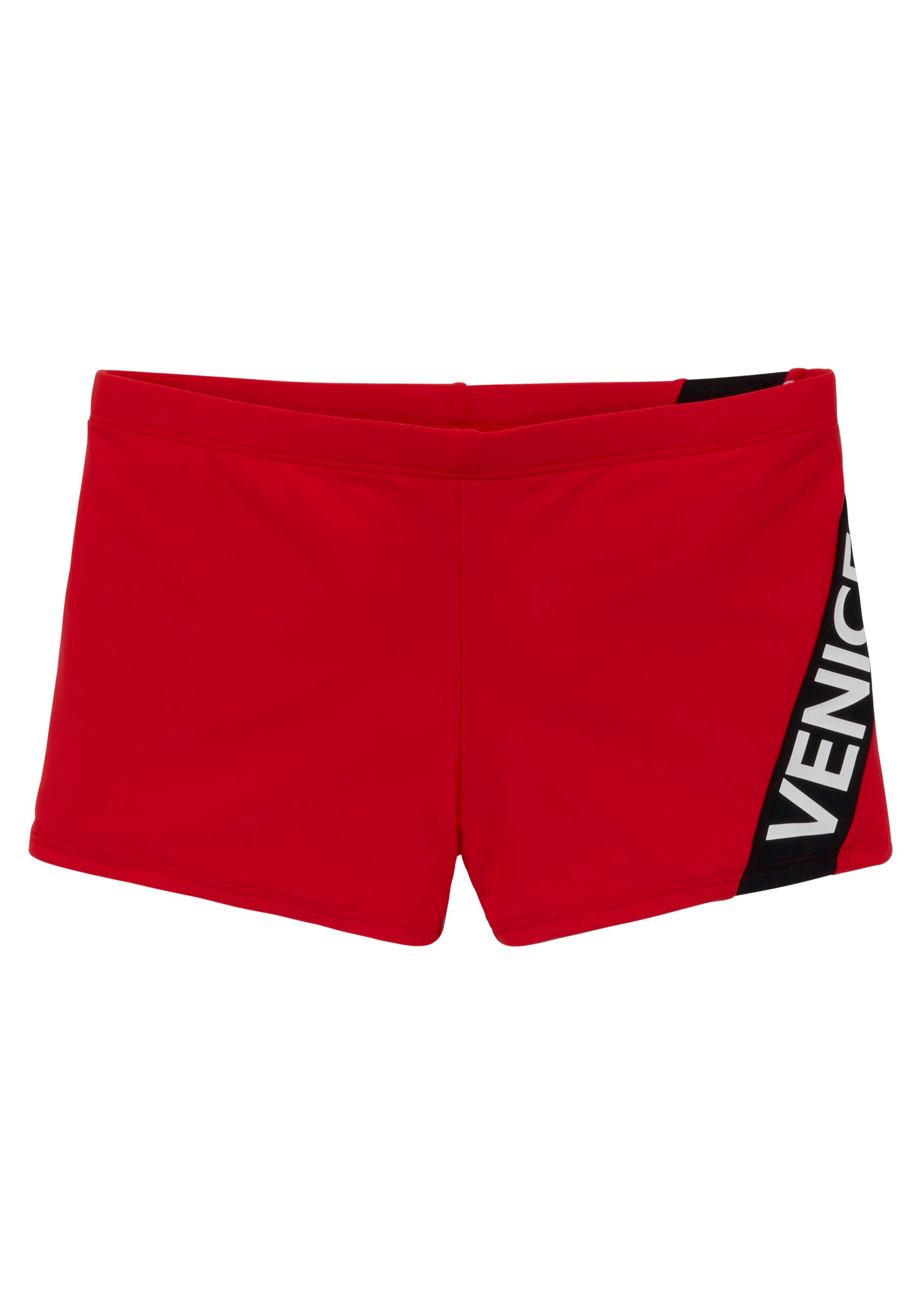 Venice Beach Zwemboxer met logo-opschrift