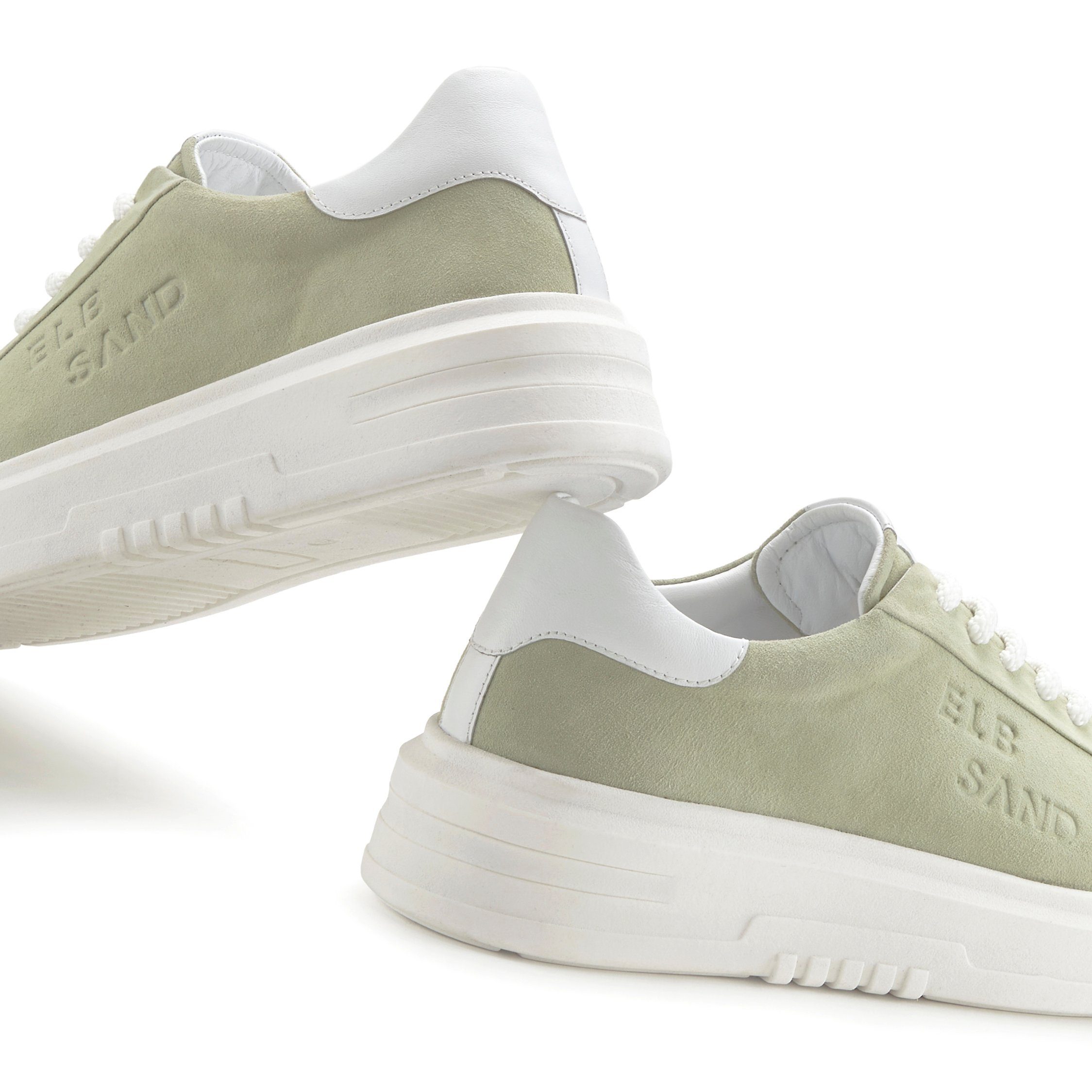 Elbsand Sneakers Veterschoenen Veterschoen, vrijetijdsschoen van leer met modieuze plateaus zool