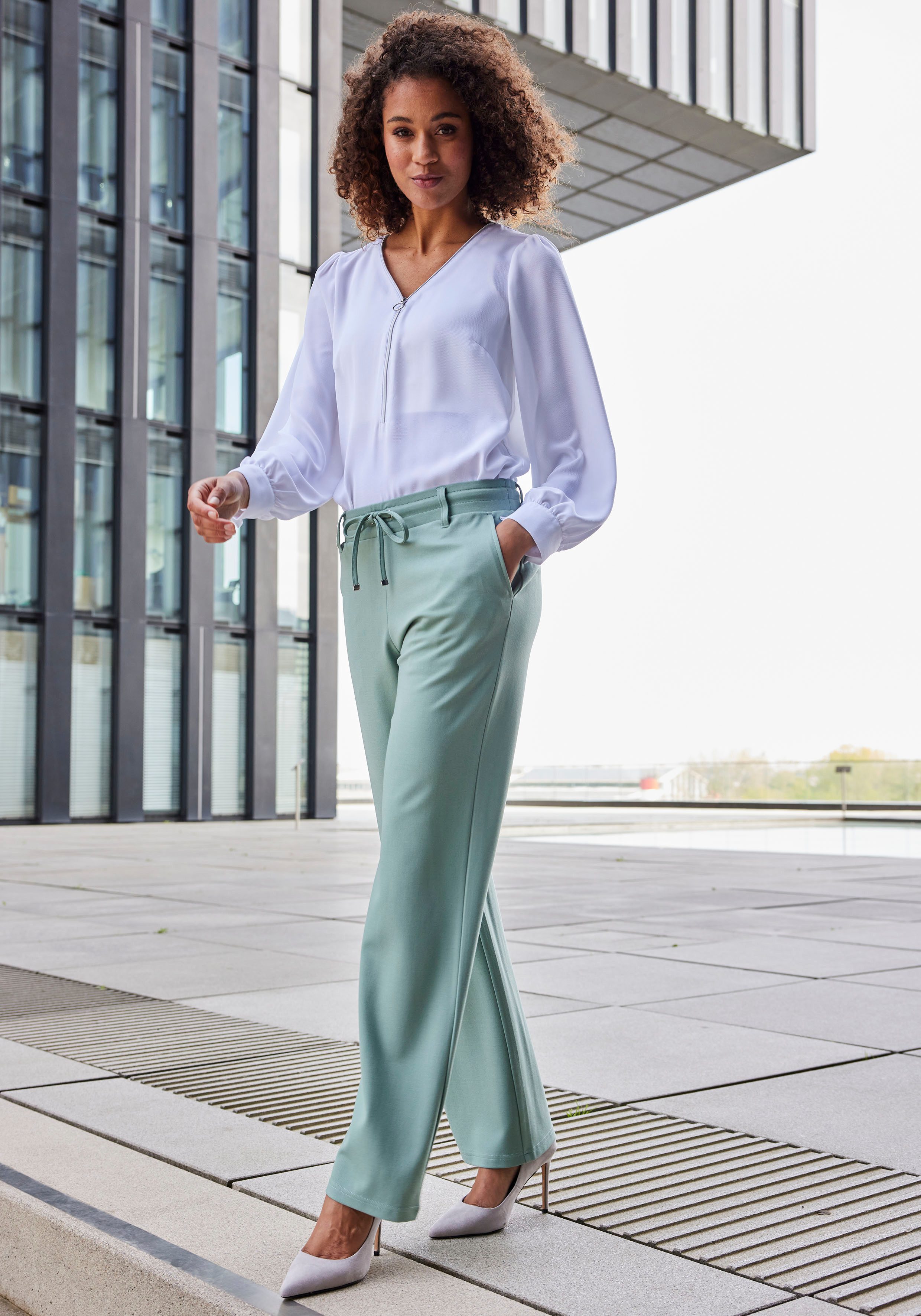 Lascana Homewearbroek in zacht vloeiend materiaal, loungewear