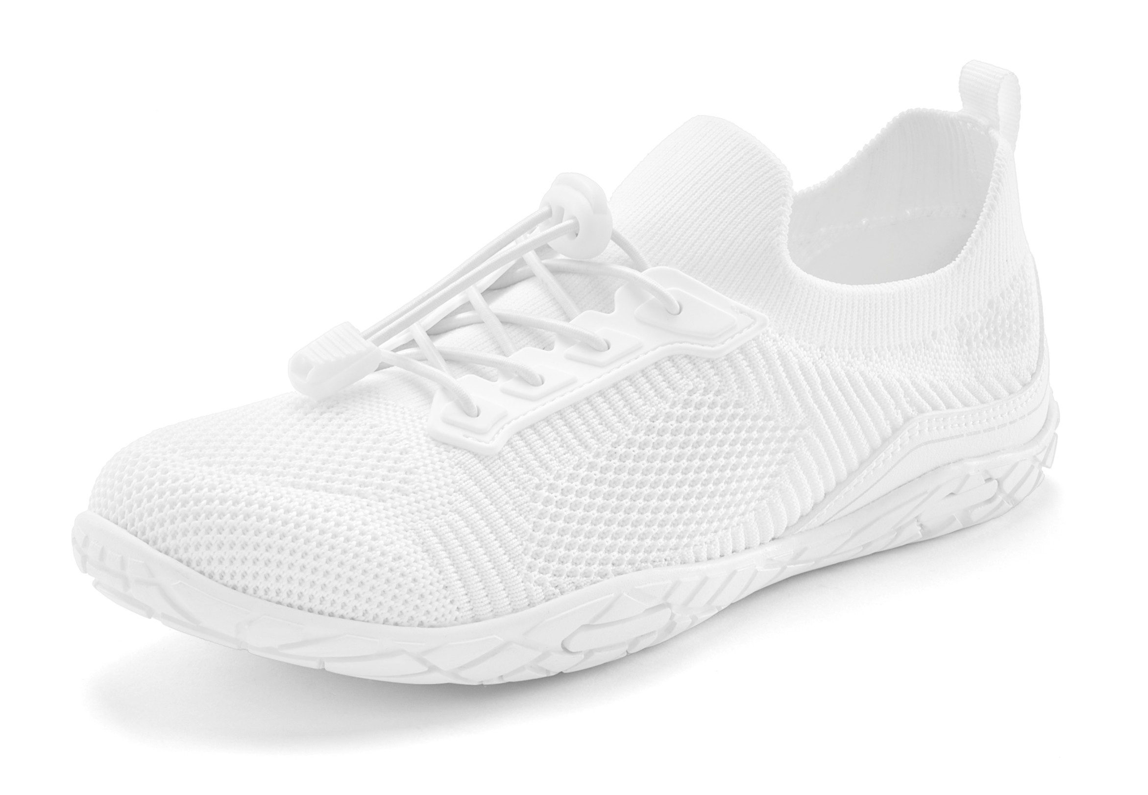 Vivance Sneakers Halfschoen, vrijetijdsschoen met koord en elastische veters vegan