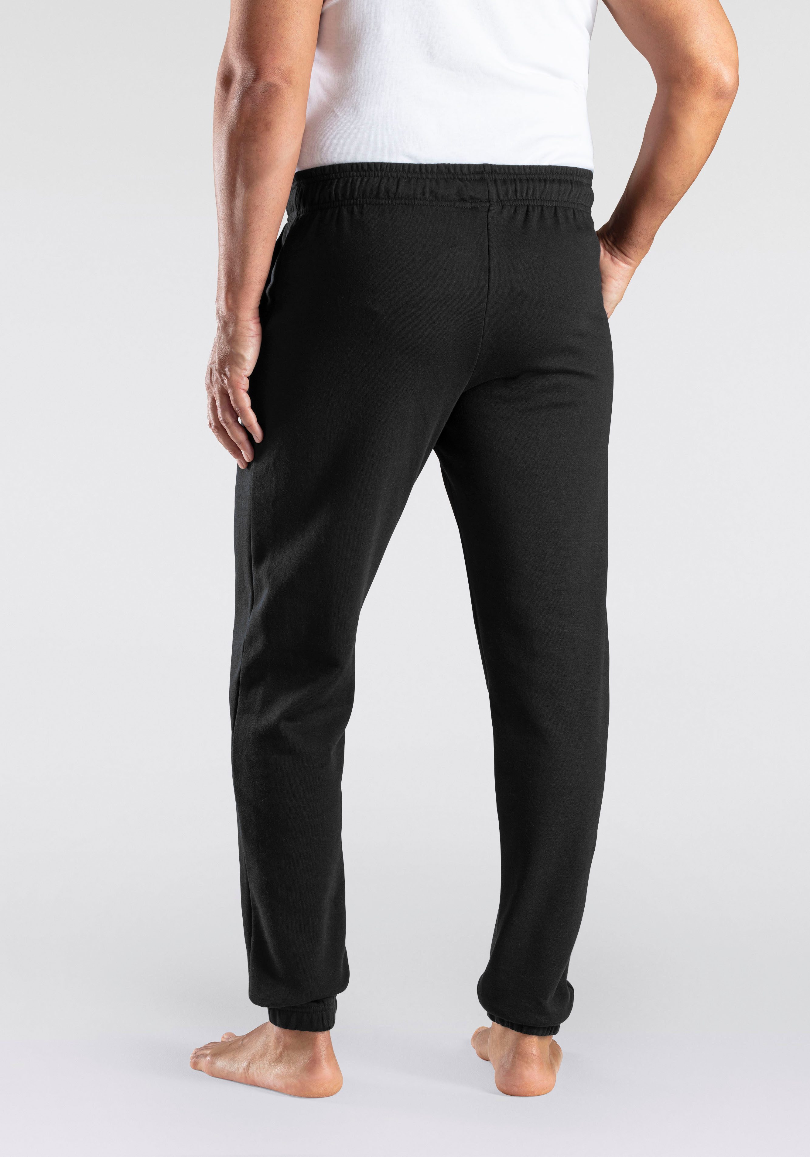 Bench. Loungewear Sweatbroek met logoprint heren maat 44/46 zwart