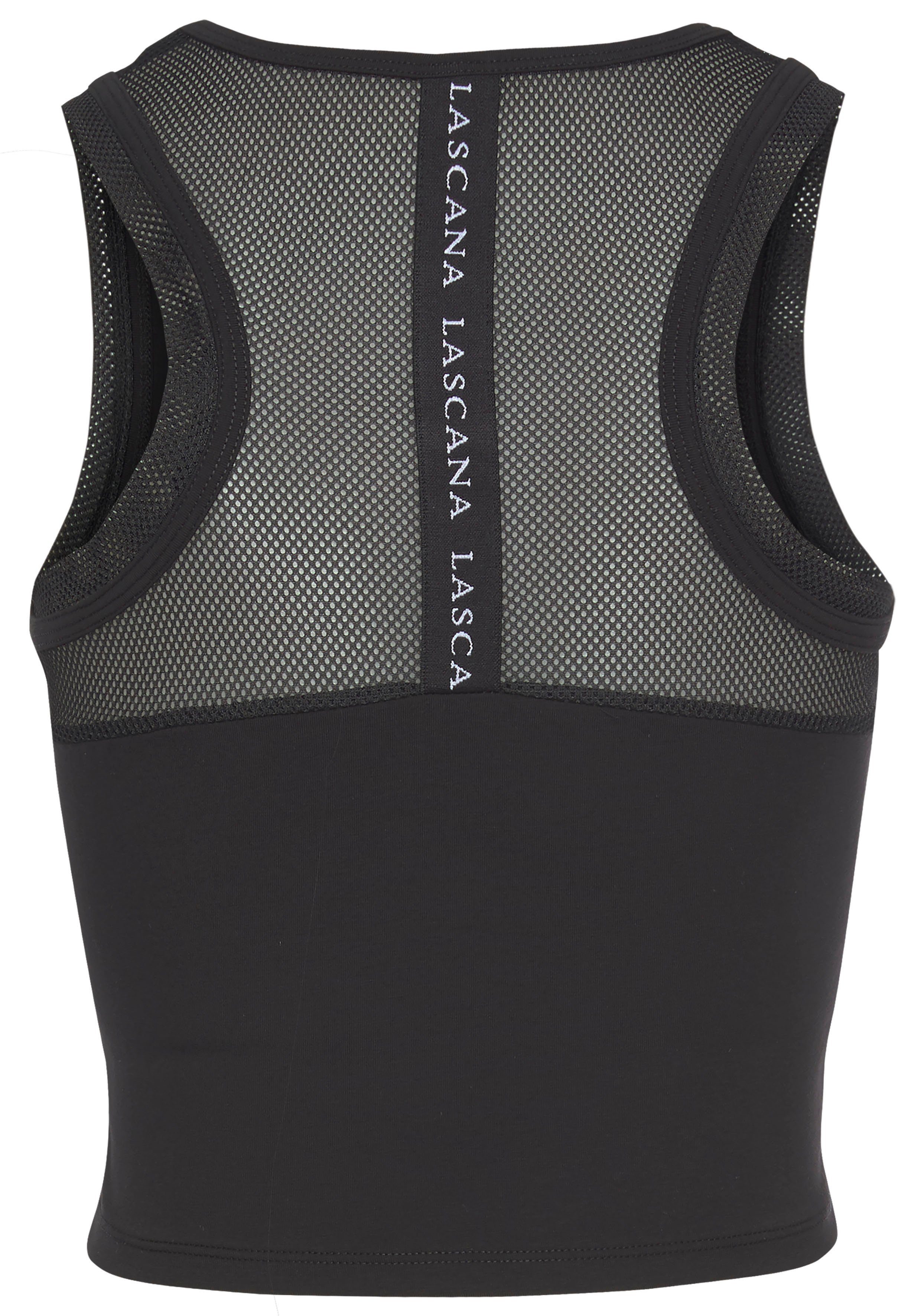 active by Lascana Functioneel shirt met racerback en meshinzetten