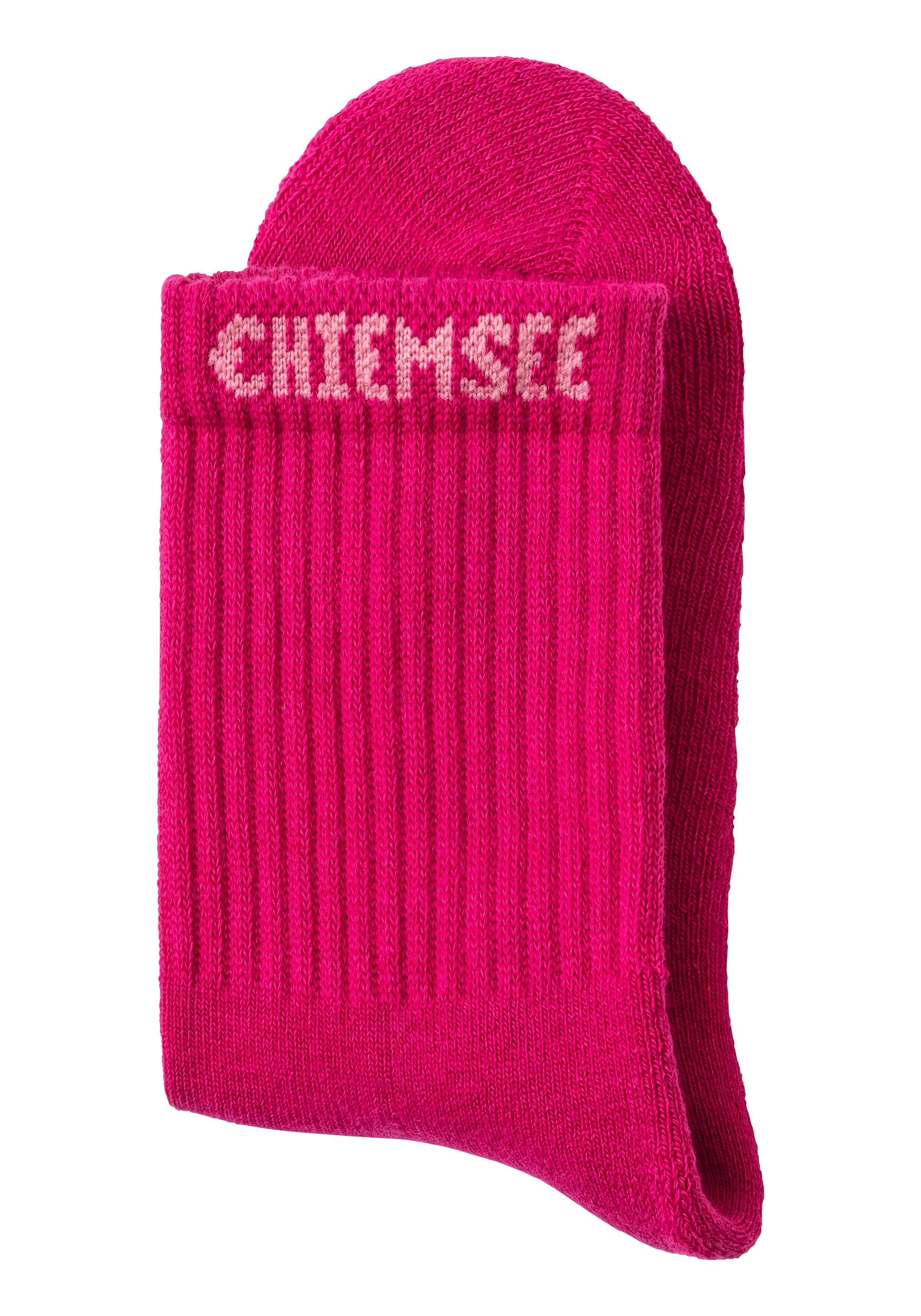 Chiemsee Tennissokken met gebreid merknamen (set, 6 paar)