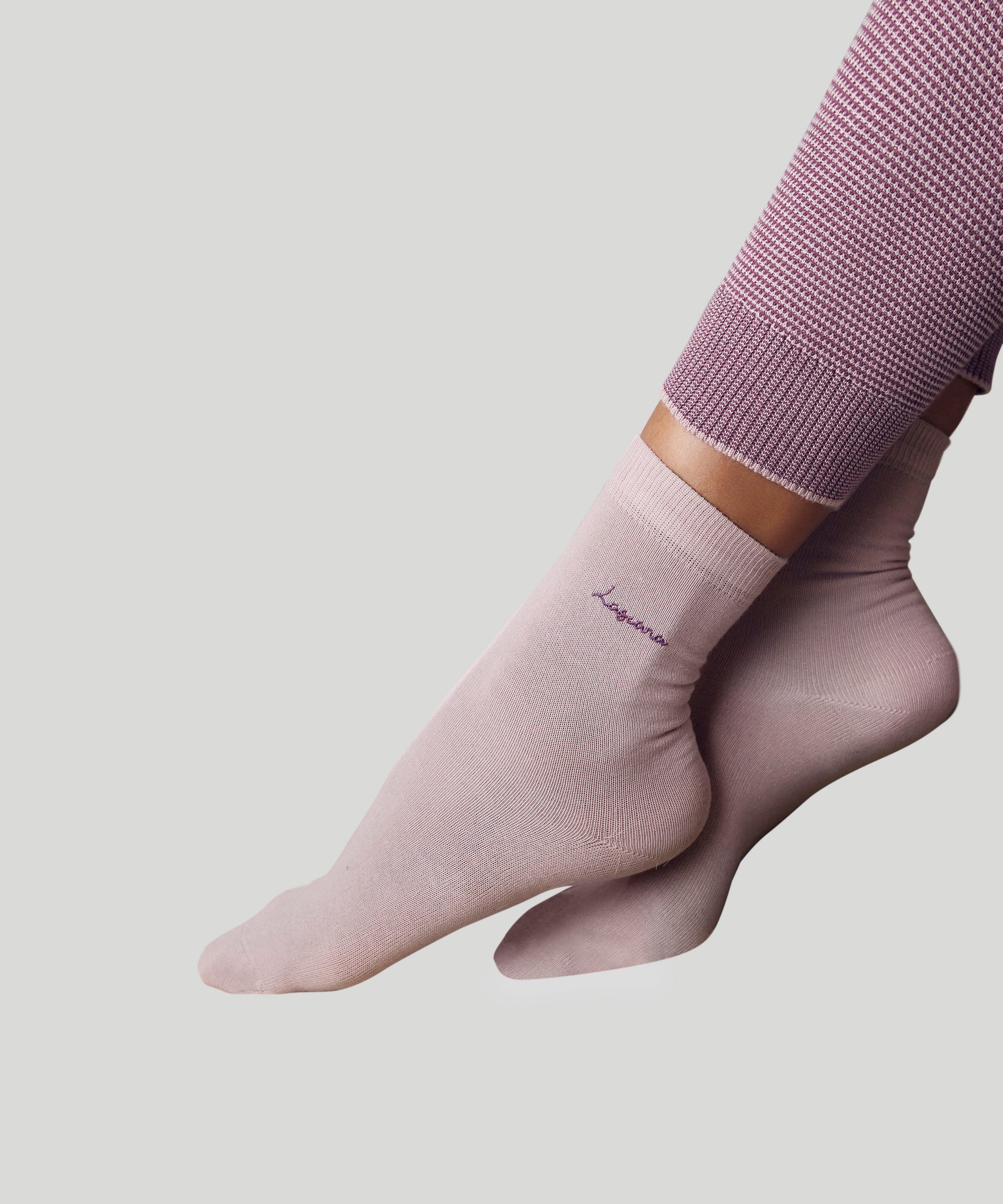 Lascana Basic sokken met hoogwaardig logoborduursel (box, 7 paar)