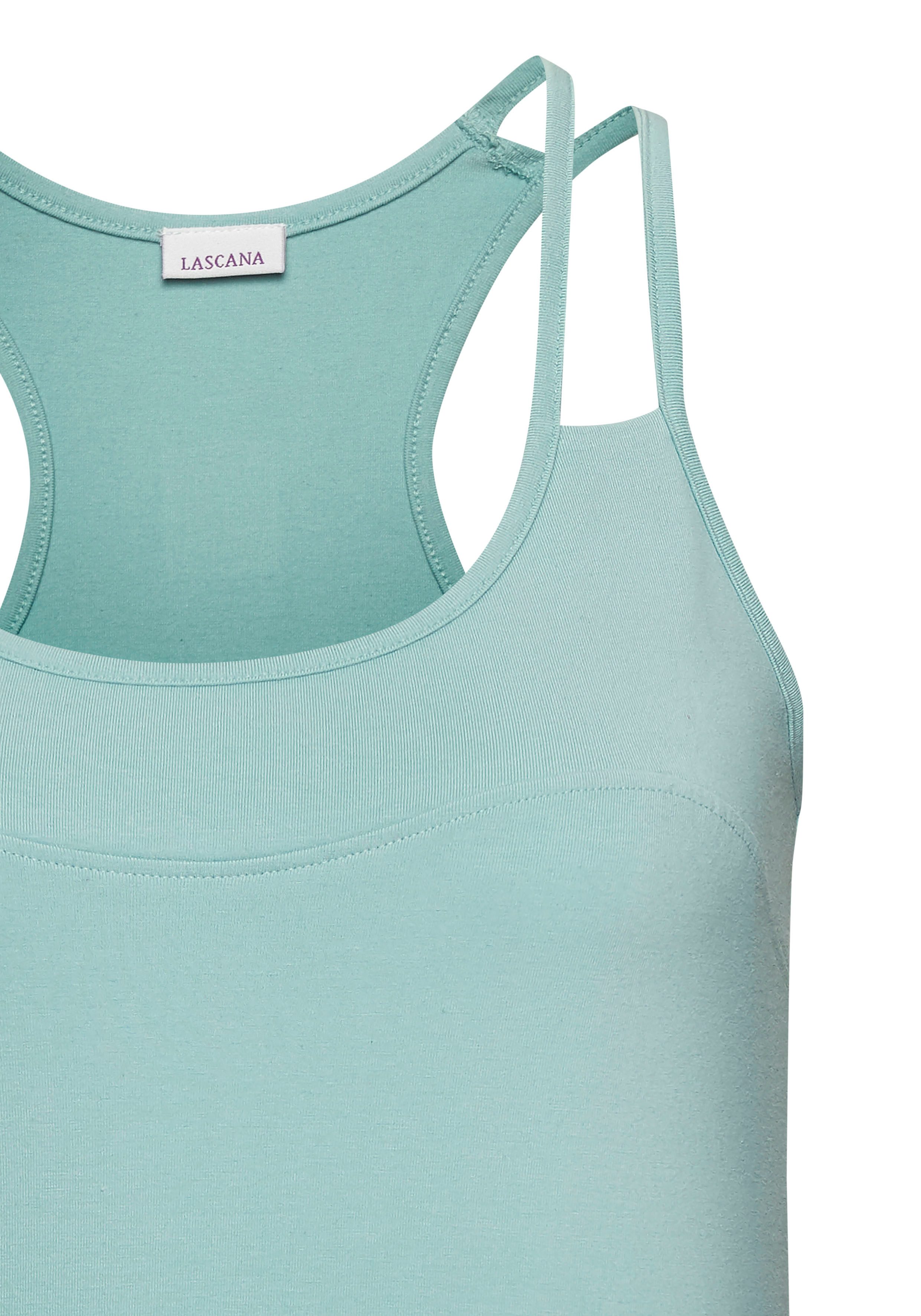 active by Lascana Crop-top met een deelnaad
