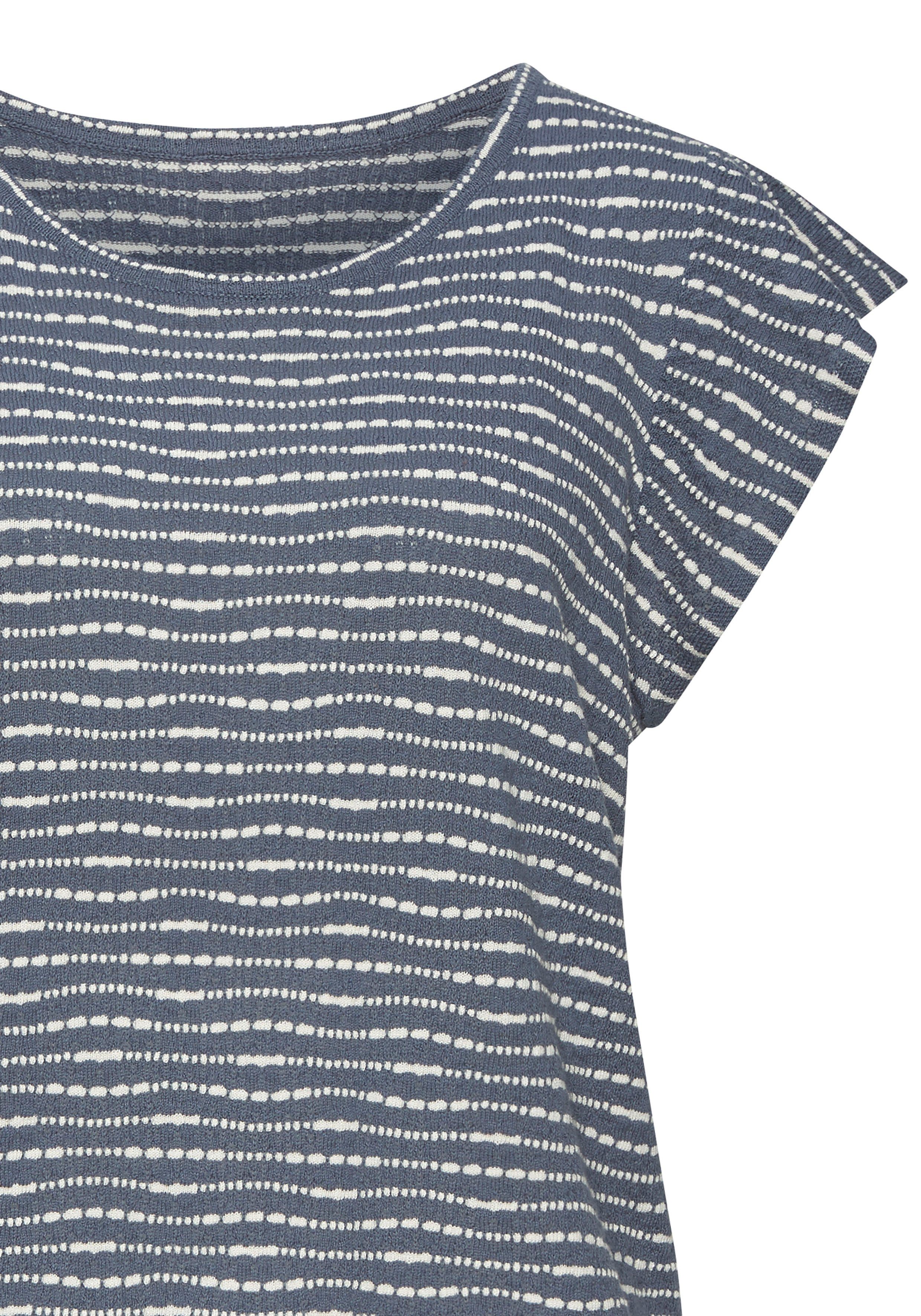 Vivance Shirt met ronde hals Met streepstructuur van lichte tricotkwaliteit