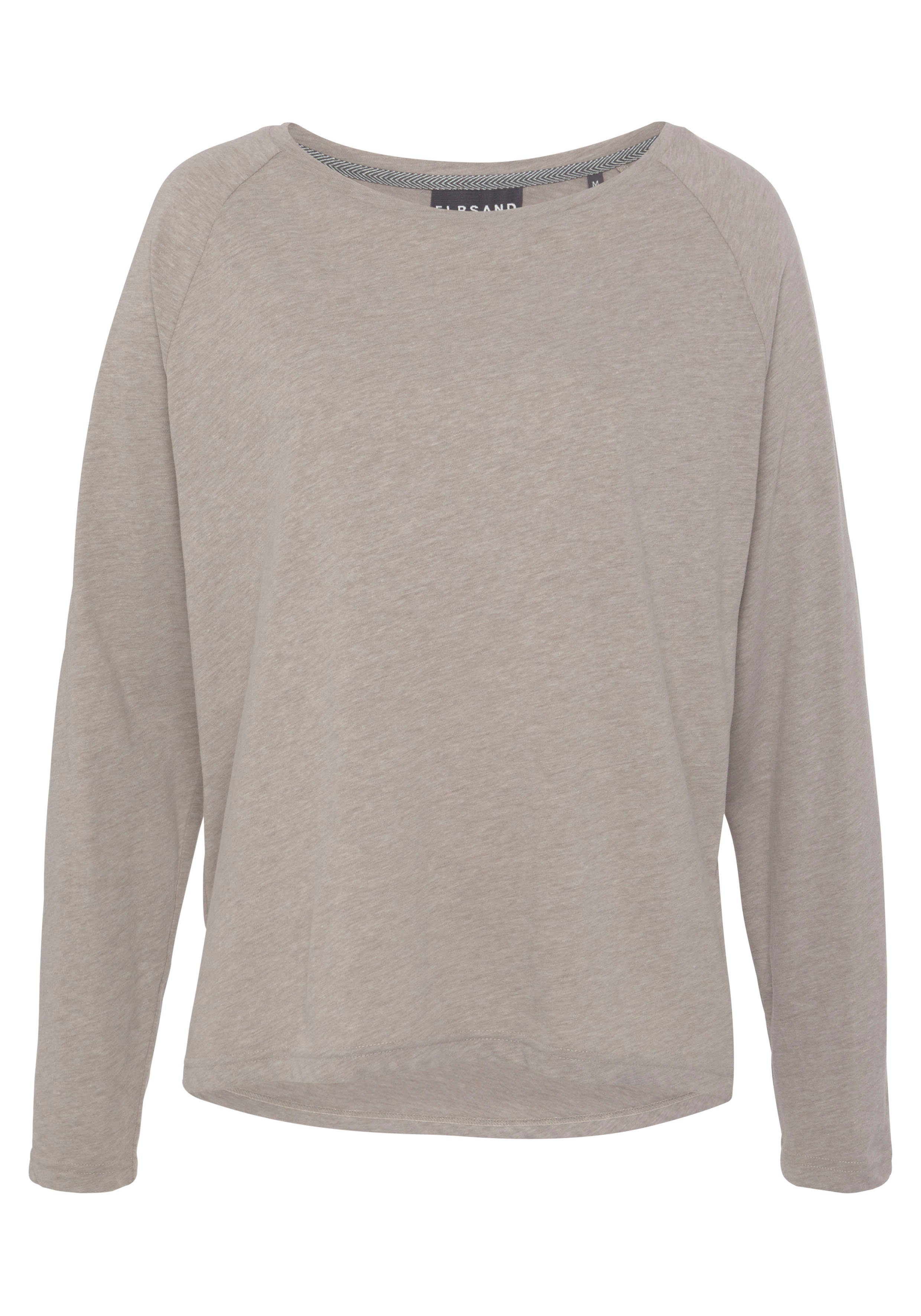 Elbsand Longsleeve Tira met logoprint op de rug, shirt met lange mouwen, sportief-casual