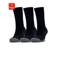 under armour sokken met anatomische bekleding (3 paar) zwart