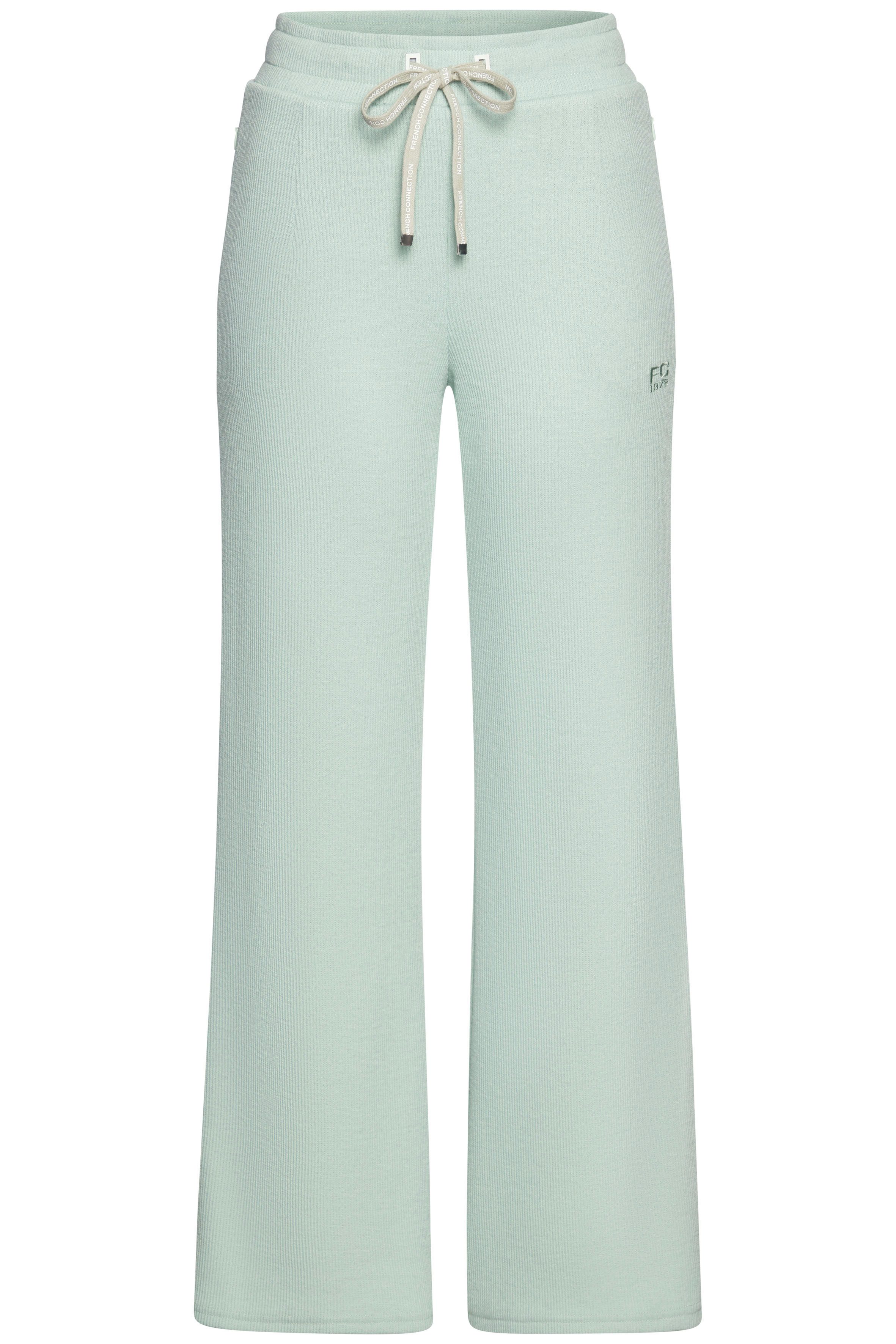 French Connection Loungebroek in geribde tricot-look