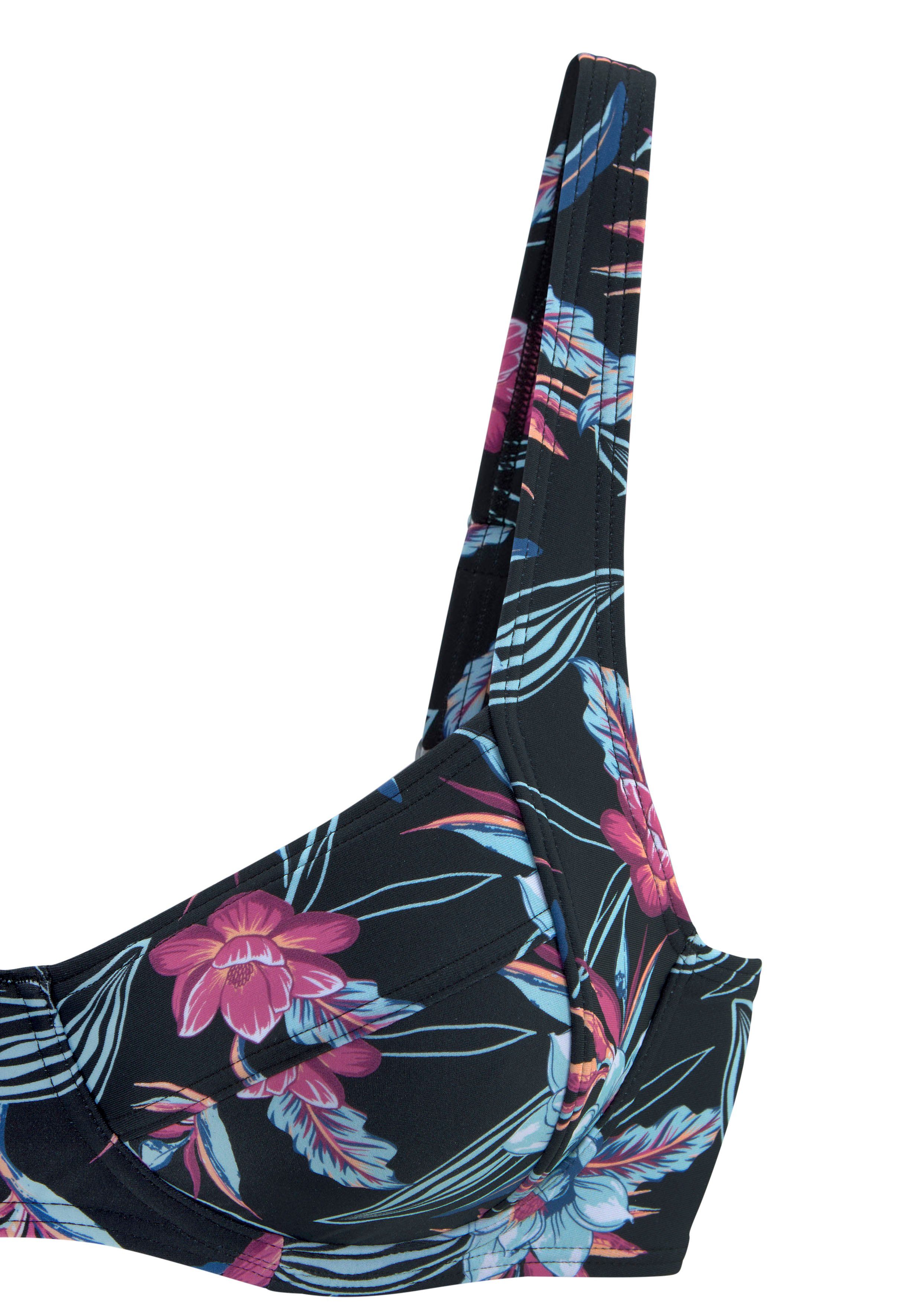 KangaROOS Bikinitop met beugels Agave met bloemenprint