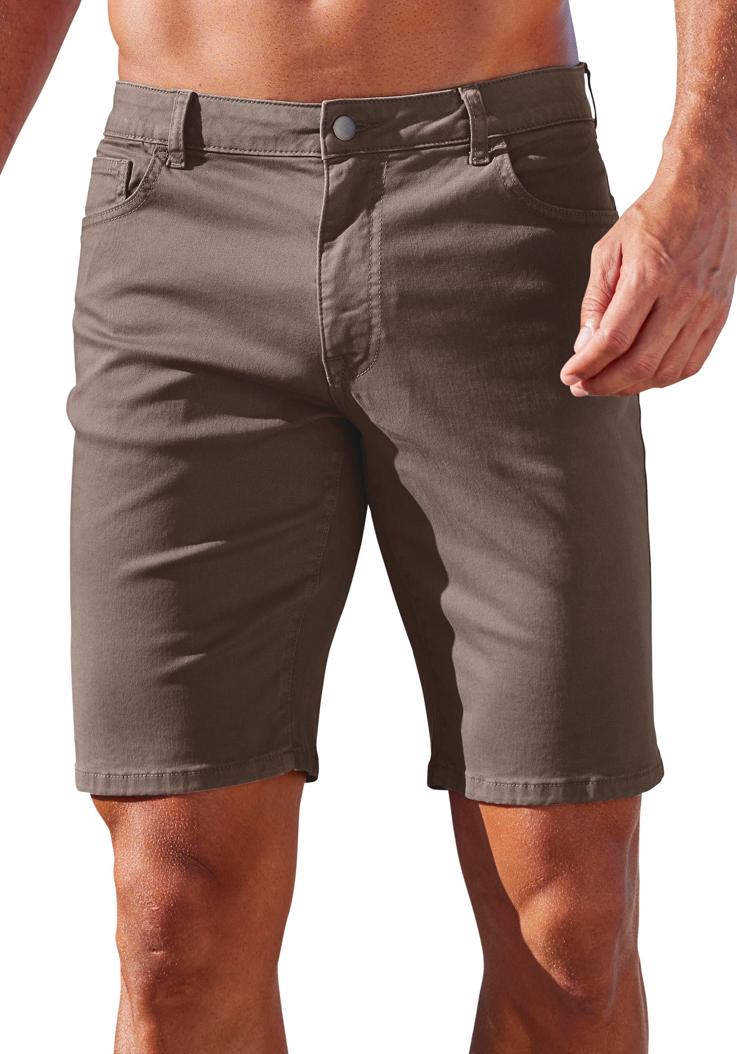 John Devin Chino-short Regular fit 5-pocket chino-shorts van elastische katoenkwaliteit