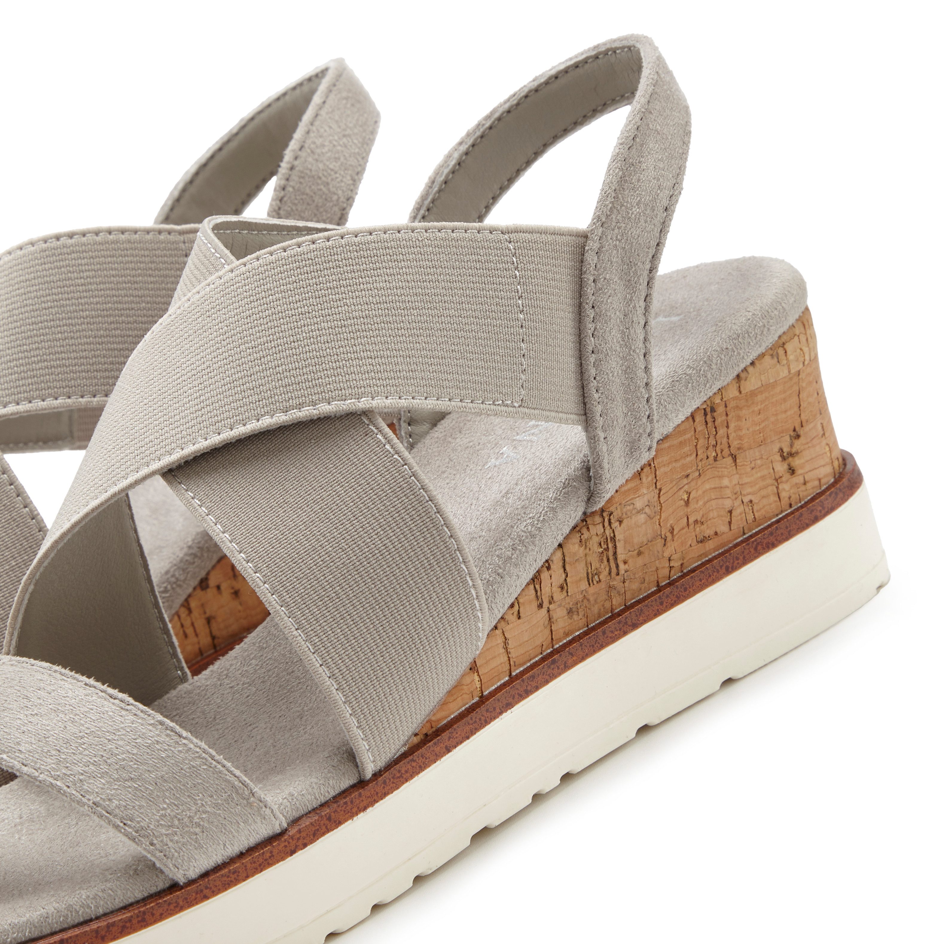 Lascana Sandaaltjes Zomerschoen Sandaal, zomerschoen met sleehak en elastische bandjes VEGAN