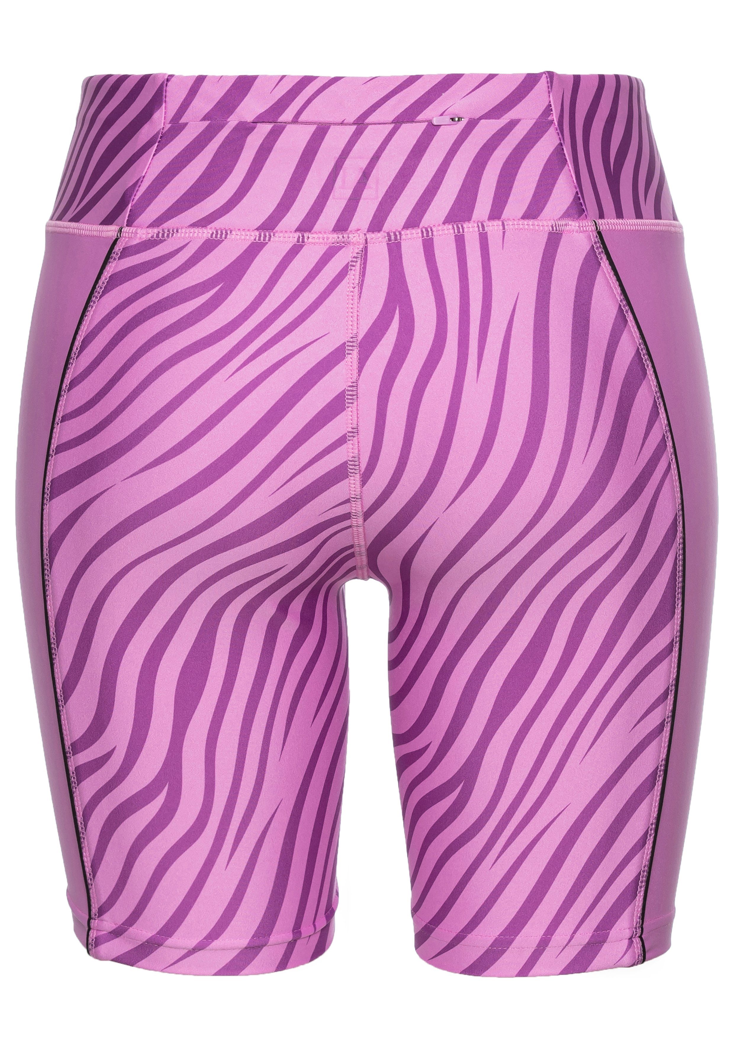 active by Lascana Short -Sportshorts, Korte broek Sportshorts met subtiele zebraprint