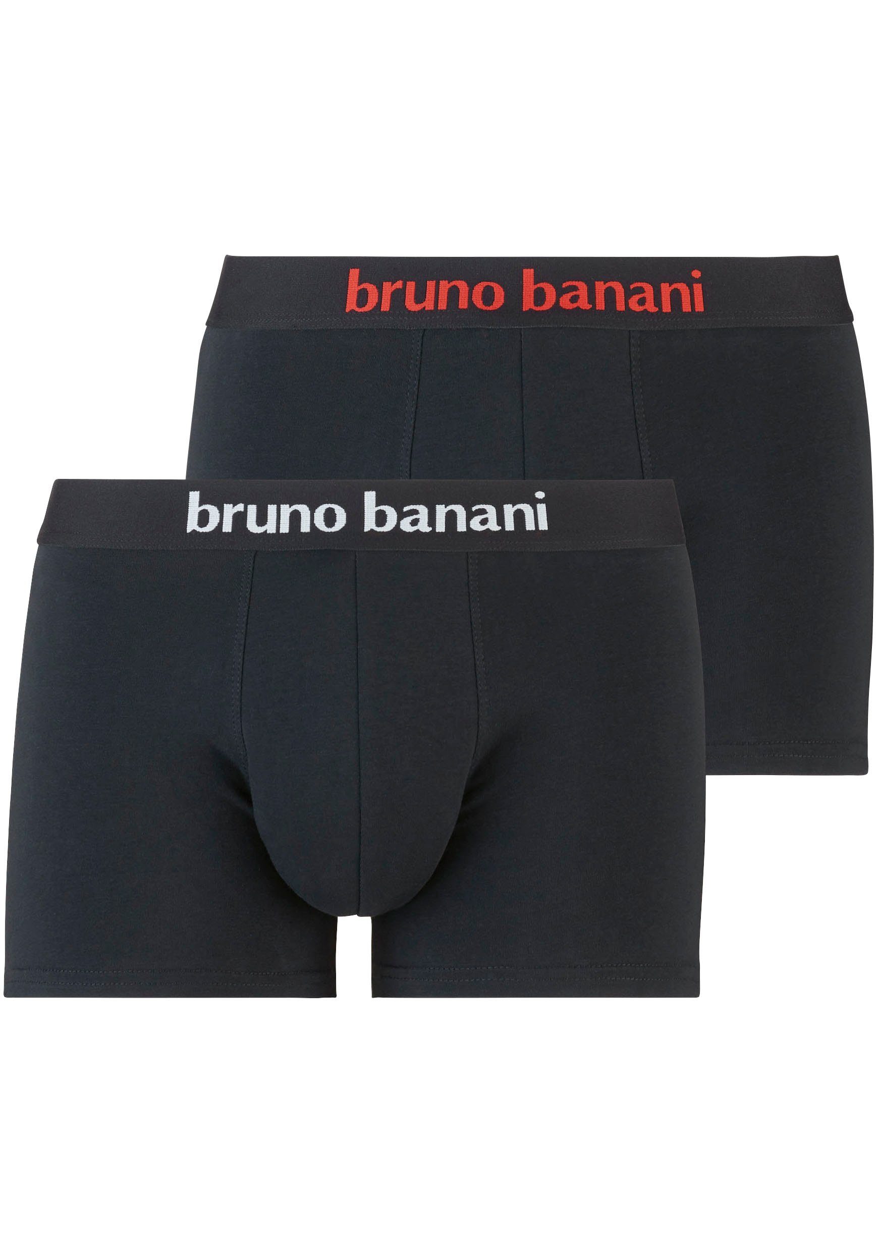 BRUNO BANANI boxershort (set van 2) in verschillende kleuren en motieven