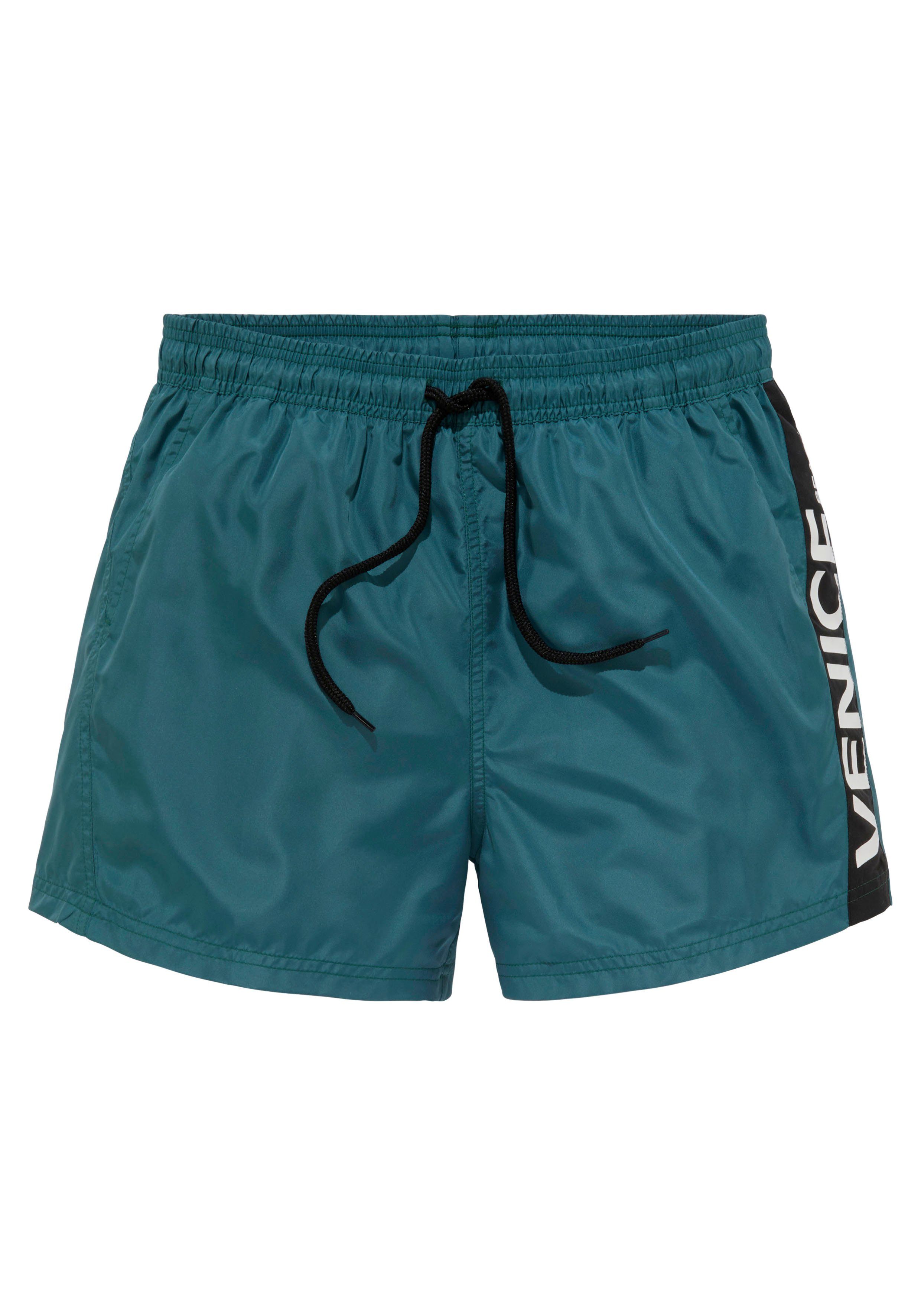 Venice Beach Zwemshort met groot merkopschrift