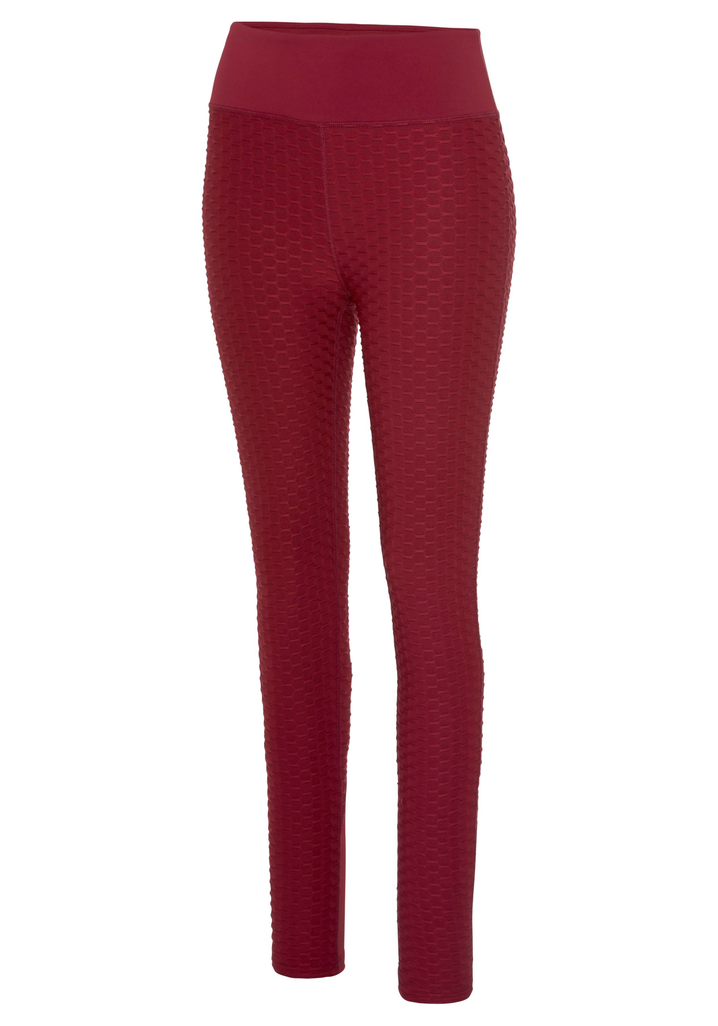 vivance active Functionele legging met honingraatdesign en meshinzet