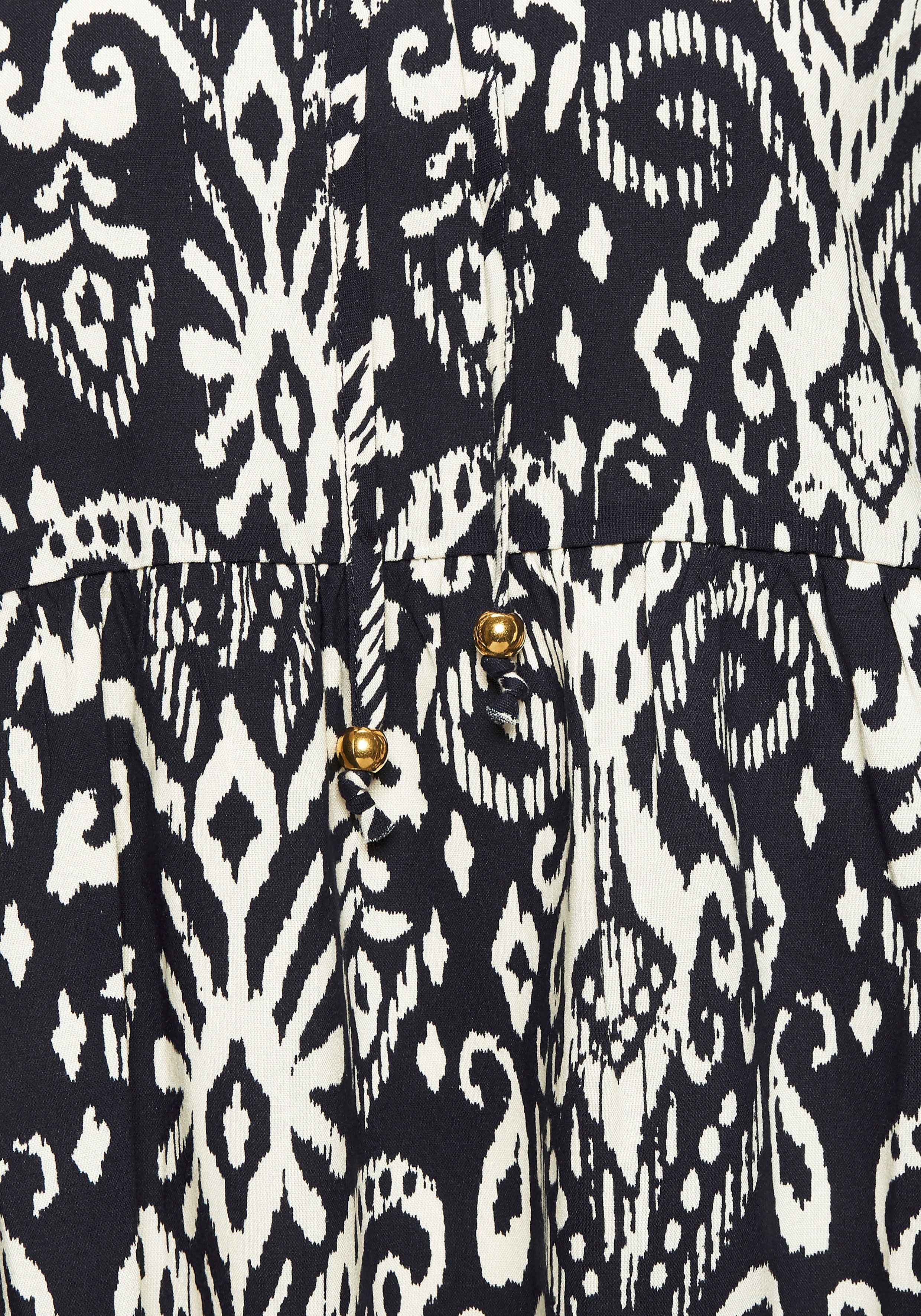 Vivance Blouse met lange mouwen met ballonmouwen, luchtige tuniek met alloverprint, boho-stijl