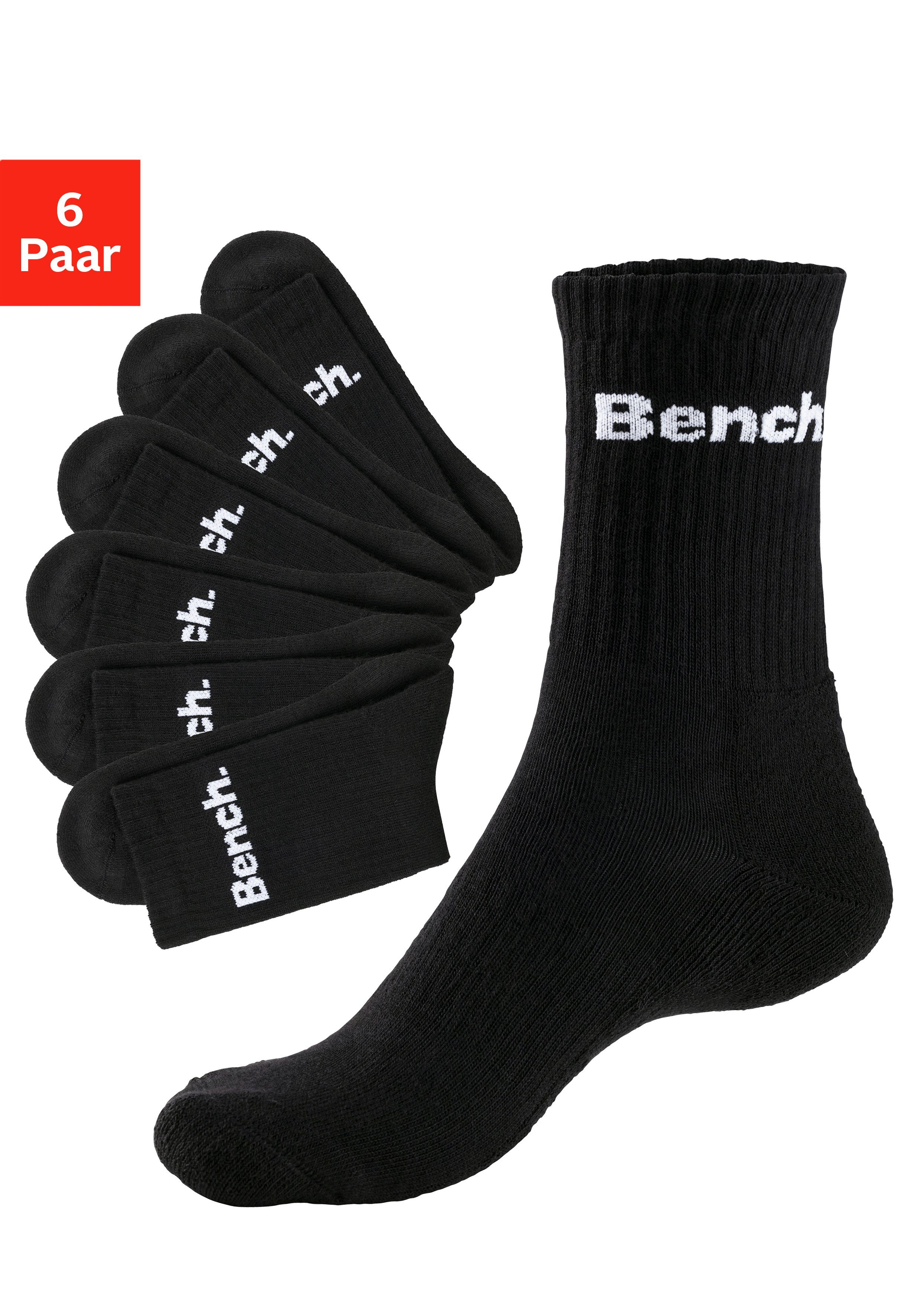 Bench. Tennissokken met voetbekleding (set, 6 paar)