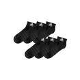 adidas performance korte sokken met ingebreid logo (6 paar) zwart