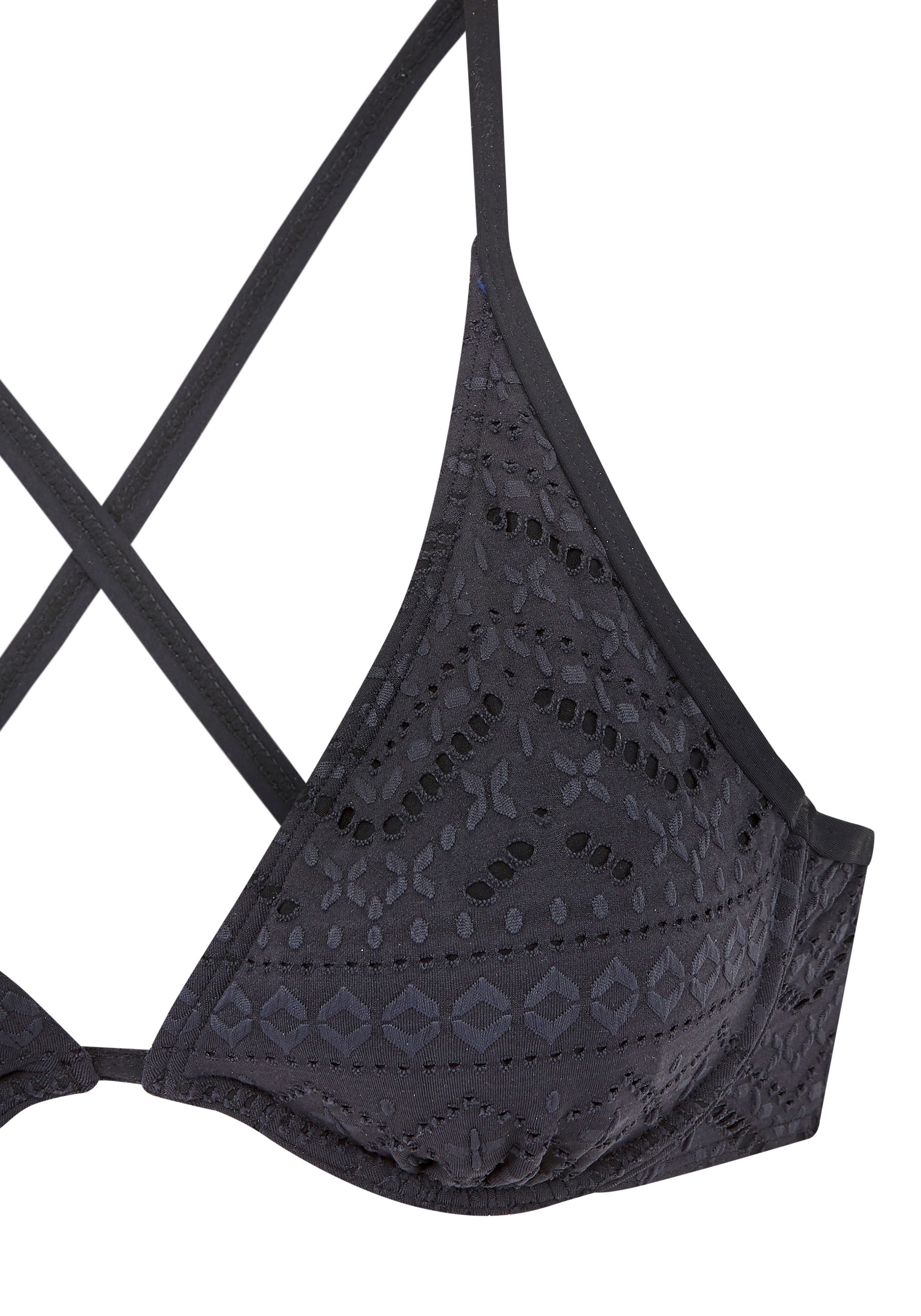 Lascana Beugelbikinitop Omara met broderie anglaise