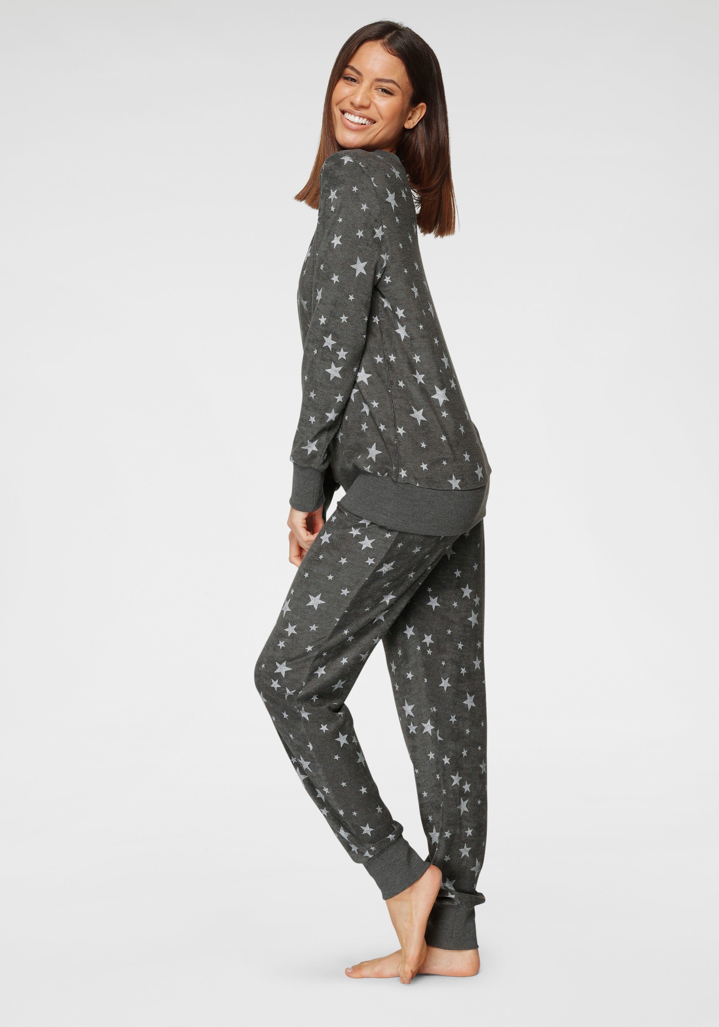 Vivance Dreams Pyjama met print all-over (2-delig, 1 stuk)