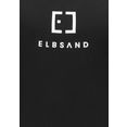 elbsand badpak met logoprint voor zwart