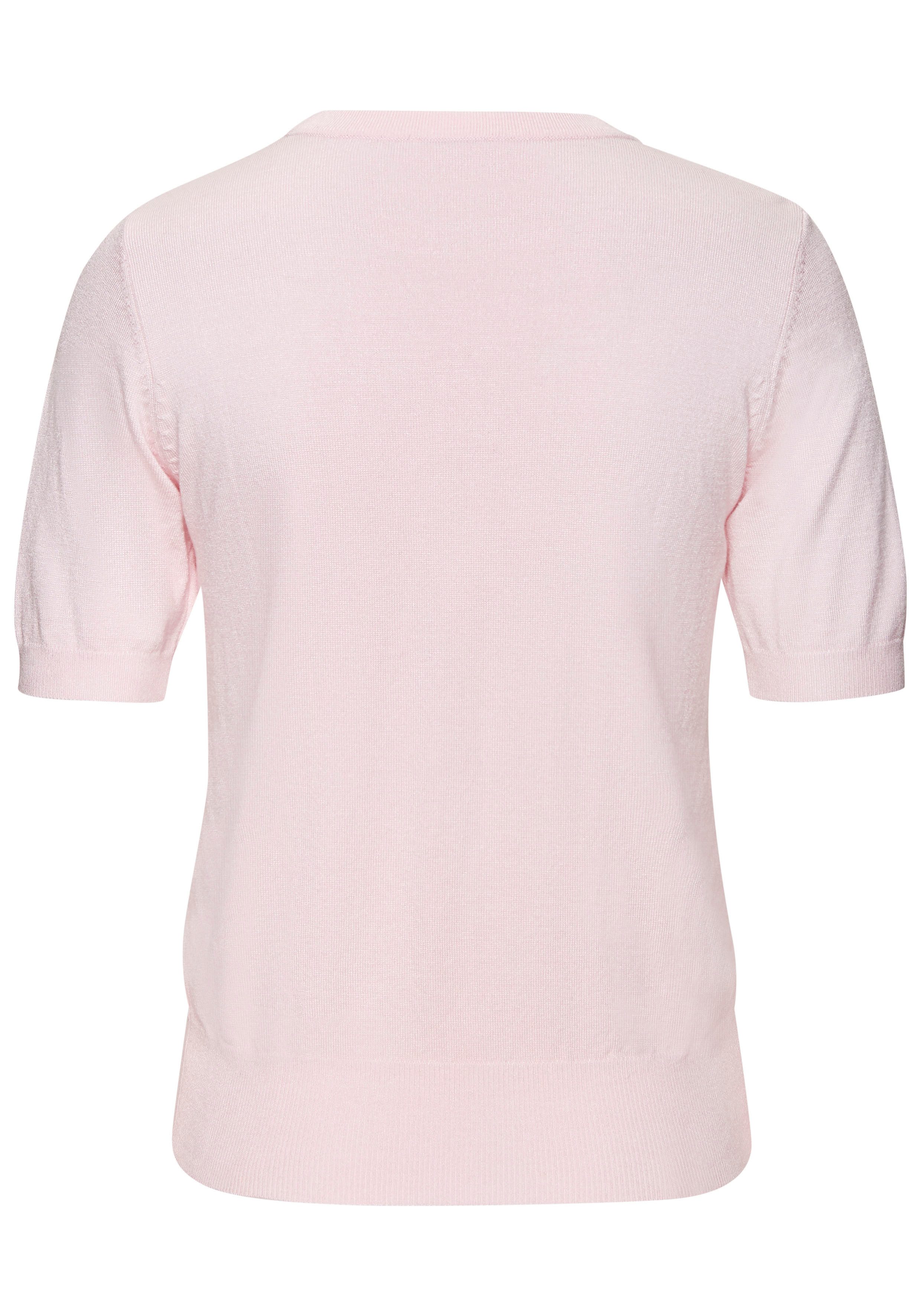 Lascana Trui met korte mouwen in fijne breisel-kwaliteit, t-shirt trui, basic