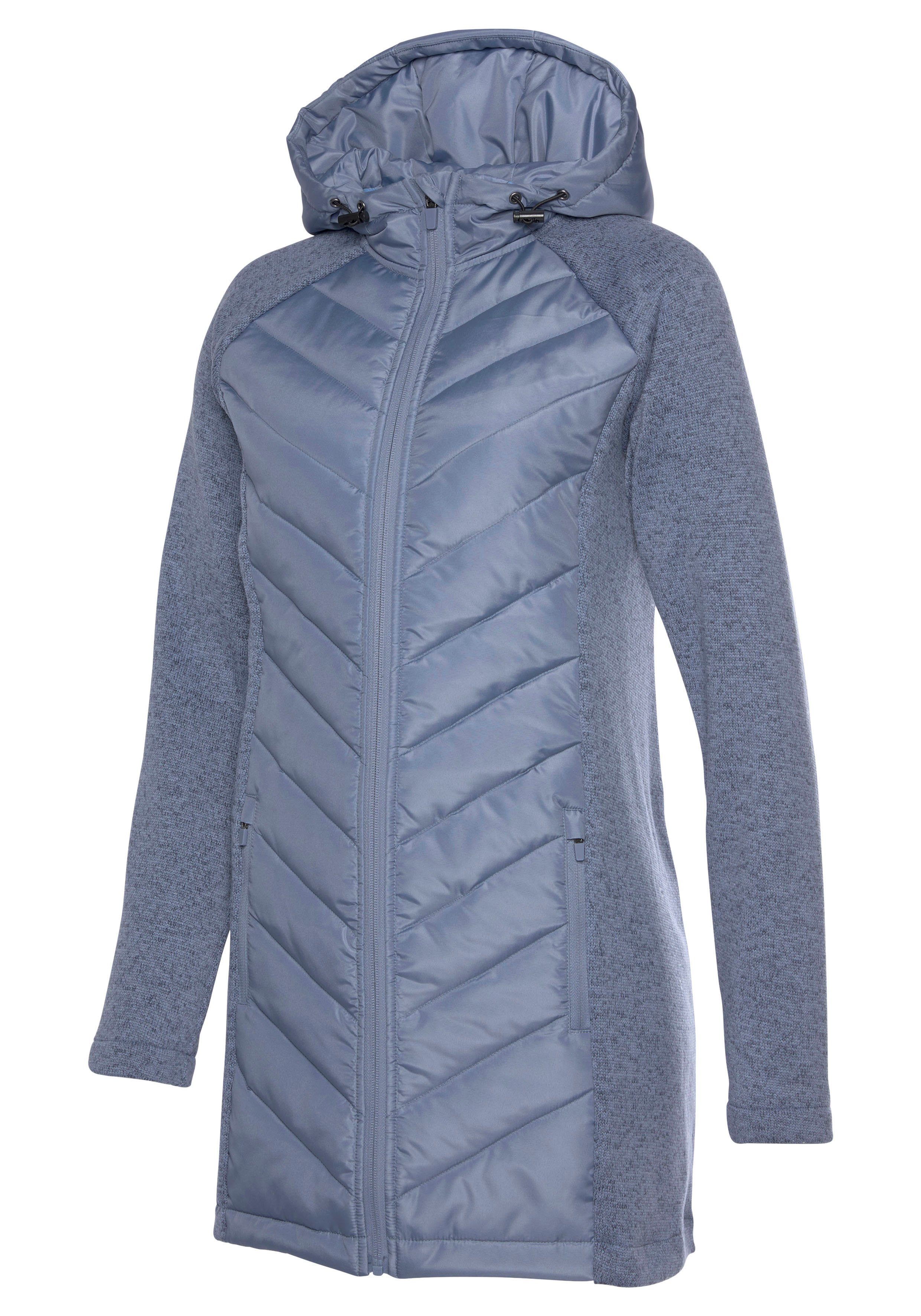 Vivance Gewatteerde jas met tricot-fleece-mouwen