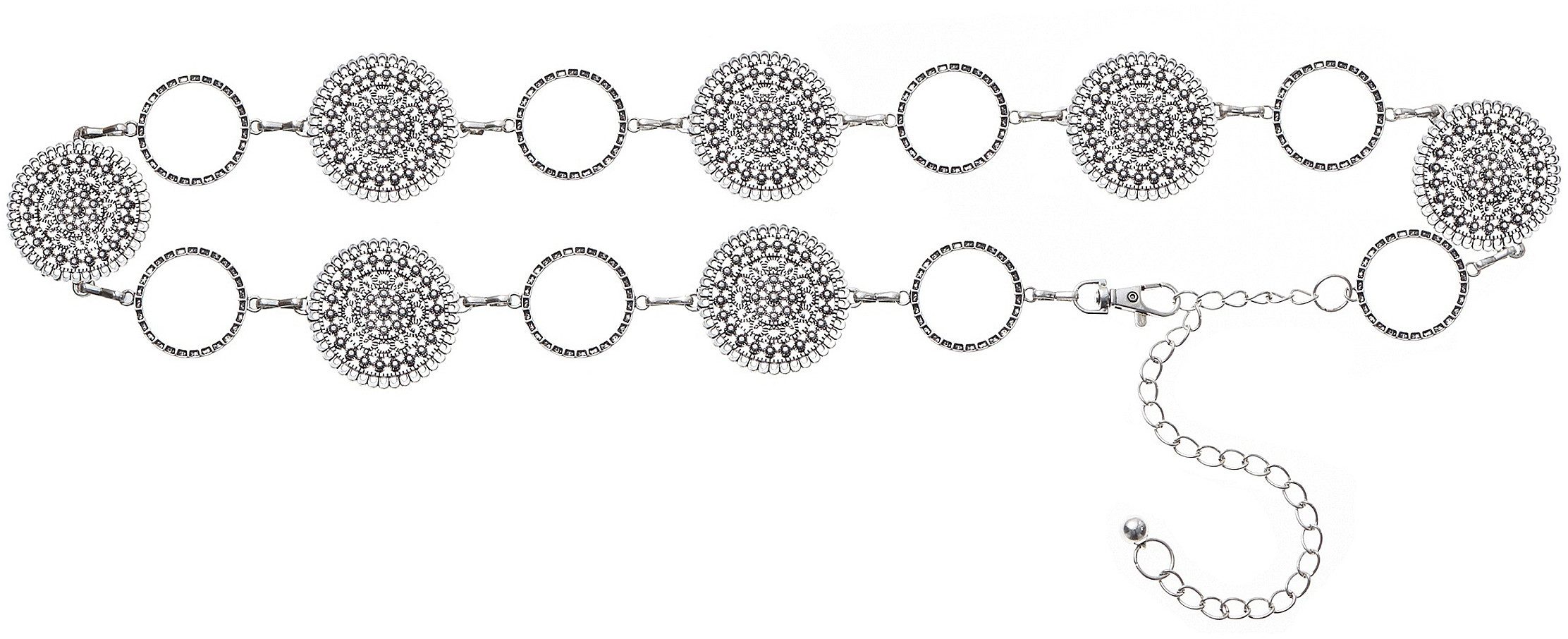 Lascana Kettingriem Sierraadriem verstelbare gesp, taille riem, heupketting