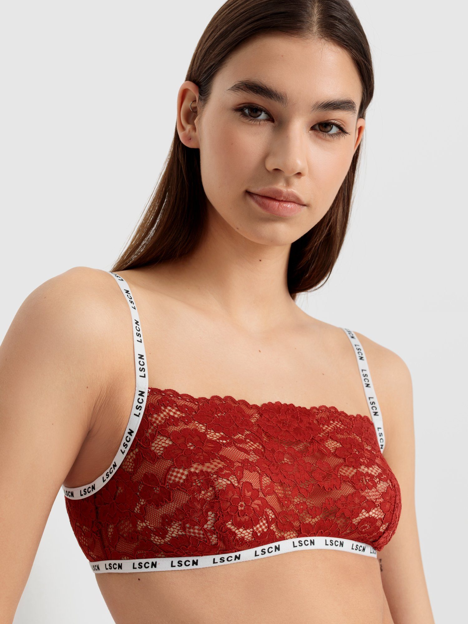 LSCN by LASCANA Bustier met gebloemde kant (1-delig)