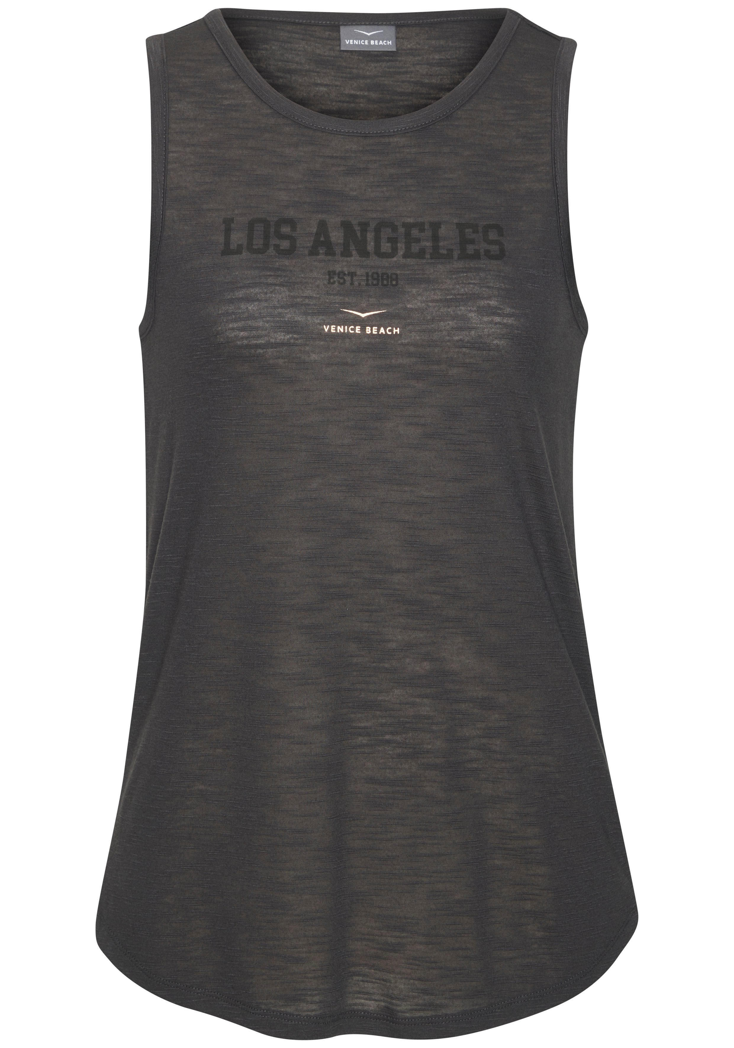 Venice Beach Tanktop met logoprint, sporttop, sportief chic