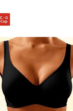 triumph t-shirt-bh ultra soft shaper w met beugel en naadloze cups zwart
