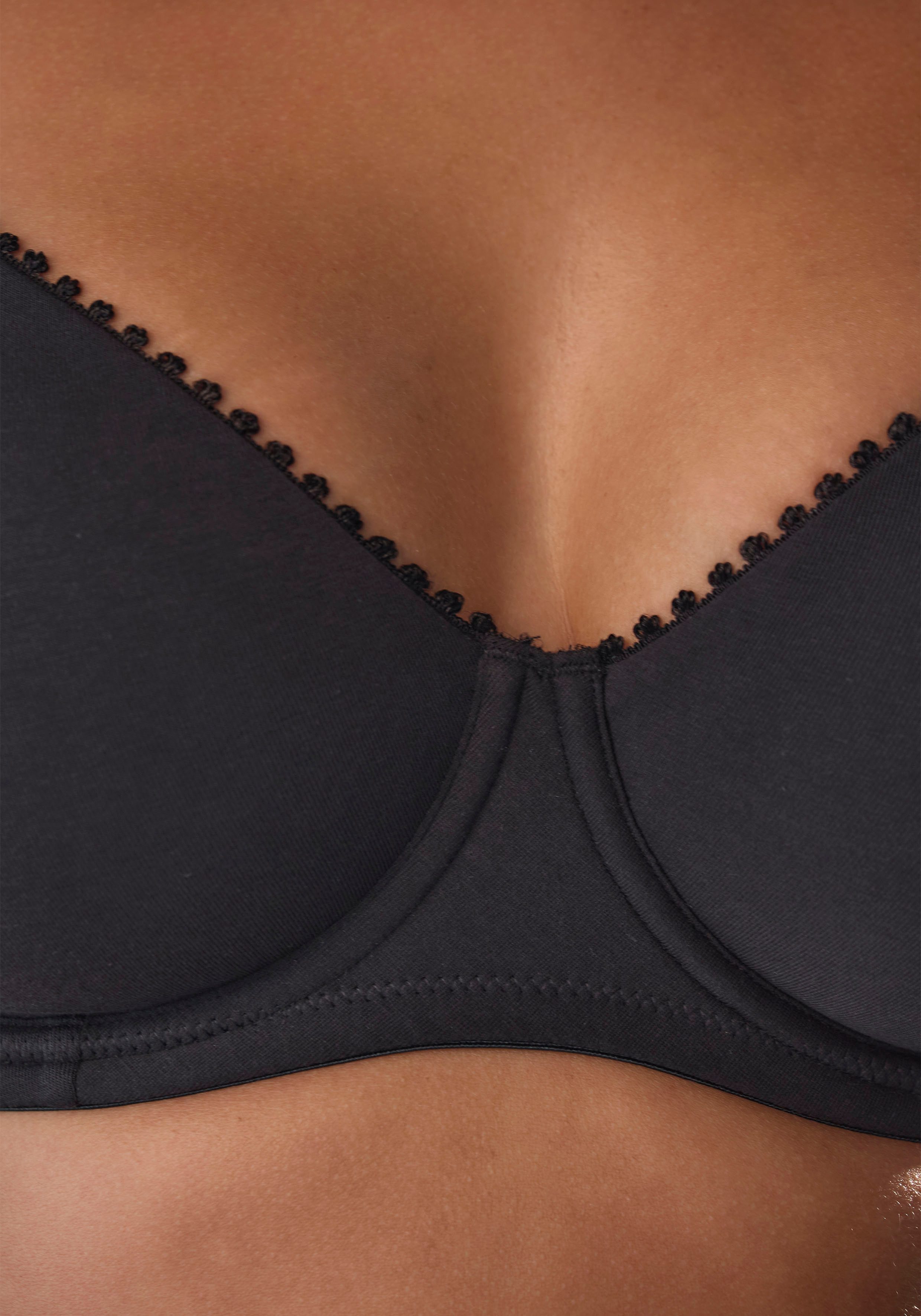 Petite fleur T-shirt-bh met beugel van zachte katoenkwaliteit (Set van 2)